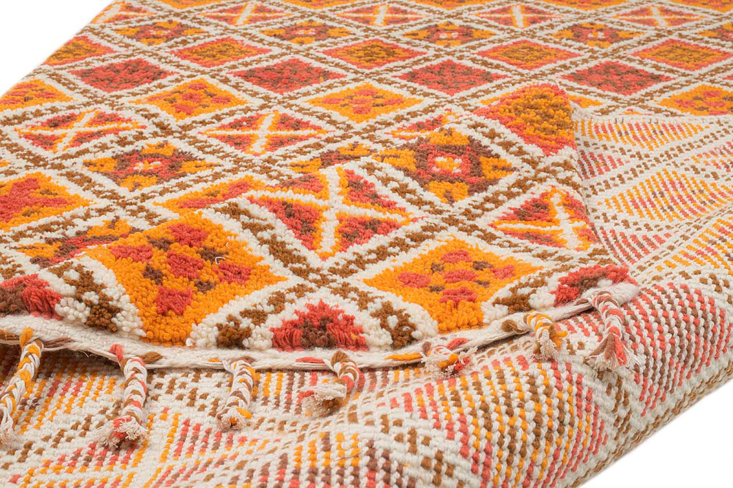 THEKO Läufer Berber rechteckig, reine Wolle, Wollteppich echter Teppich, handgeknüpft, als »Marmoucha«, auch