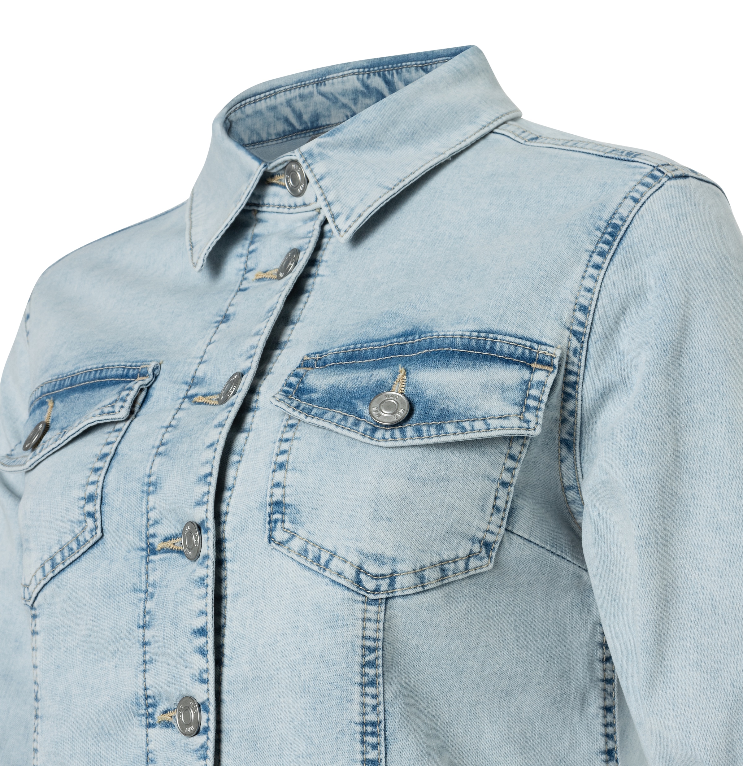 MAC Veste en jean »RICH JACKET« aus leichter, sommerlicher Denim-Qualität mit hohem Baumwoll-Anteil