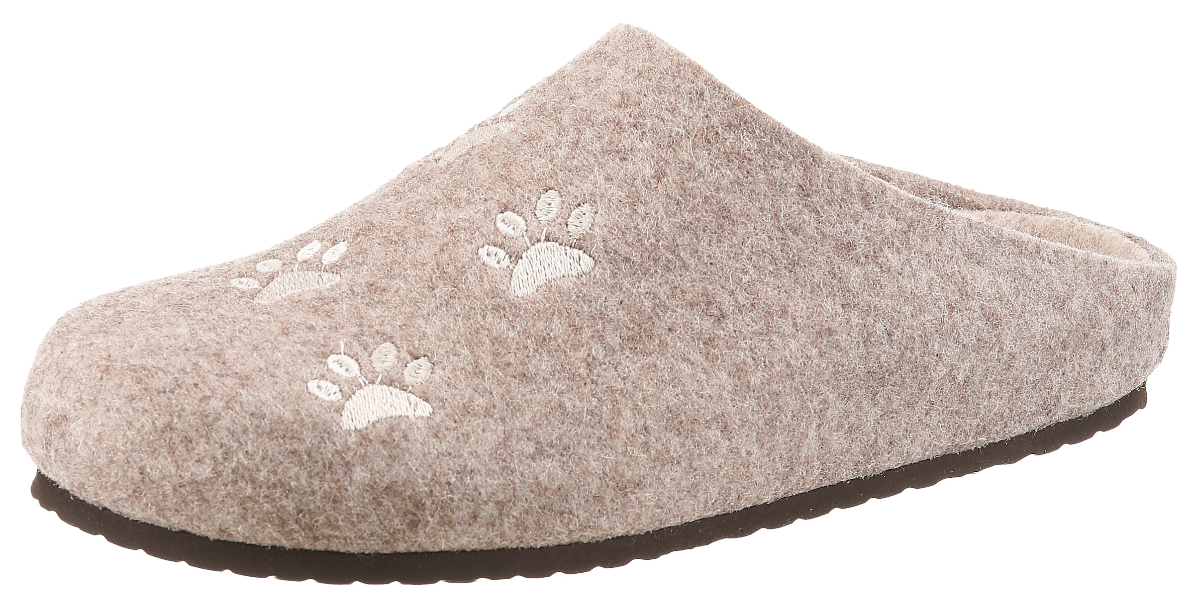 Aniston SHOES Sabot  Chausson, chausson d'intérieur, chaussure à enfiler avec broderie - NOUVELLE COLLECTION
