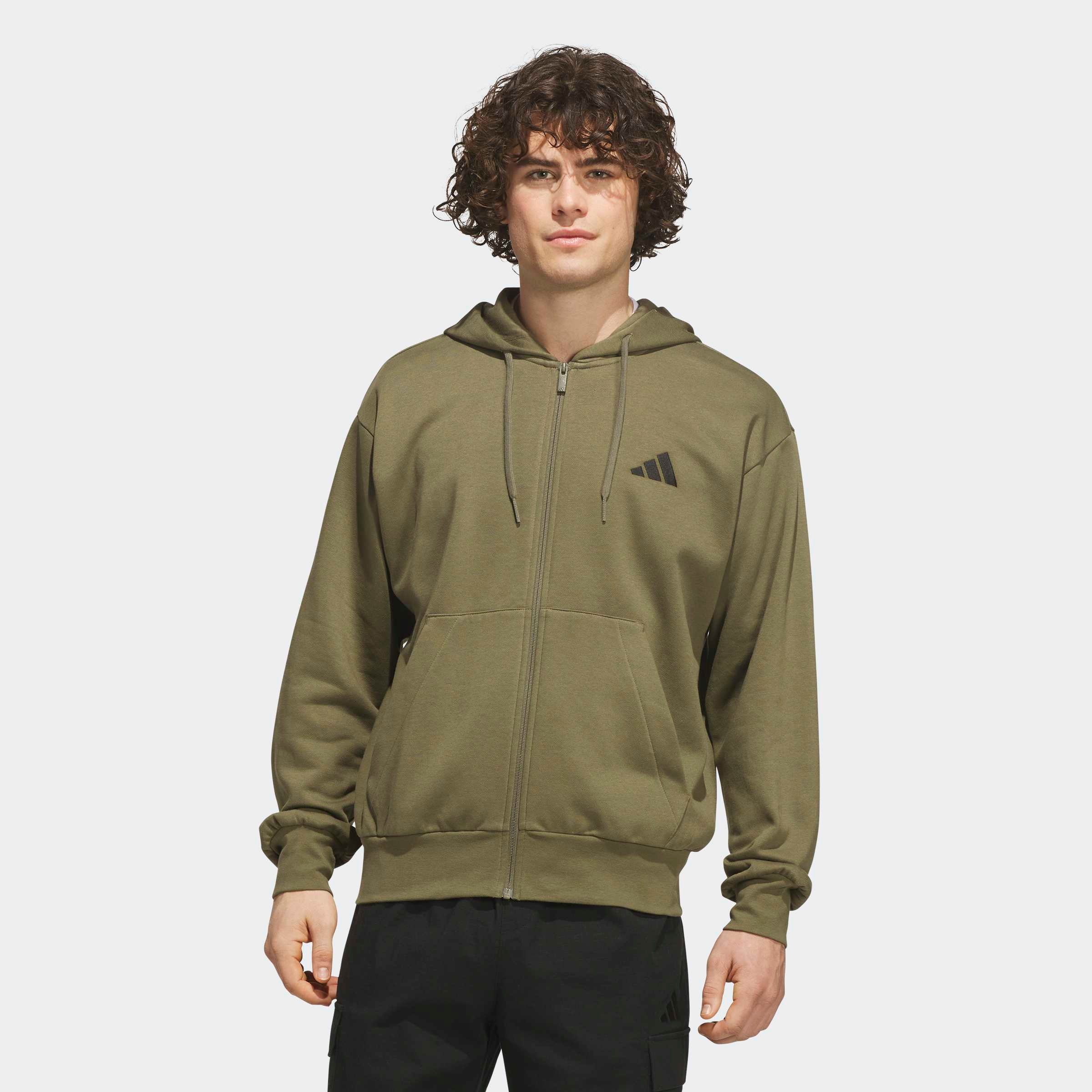 Image of adidas Sportswear Kapuzensweatjacke "FEELCOZY FLEECE, DURCHGEHENDER REISSVERSCHLUSS" mit angesetzten Bündchen an Ärmeln und Rumpf, in normaler Schnittform