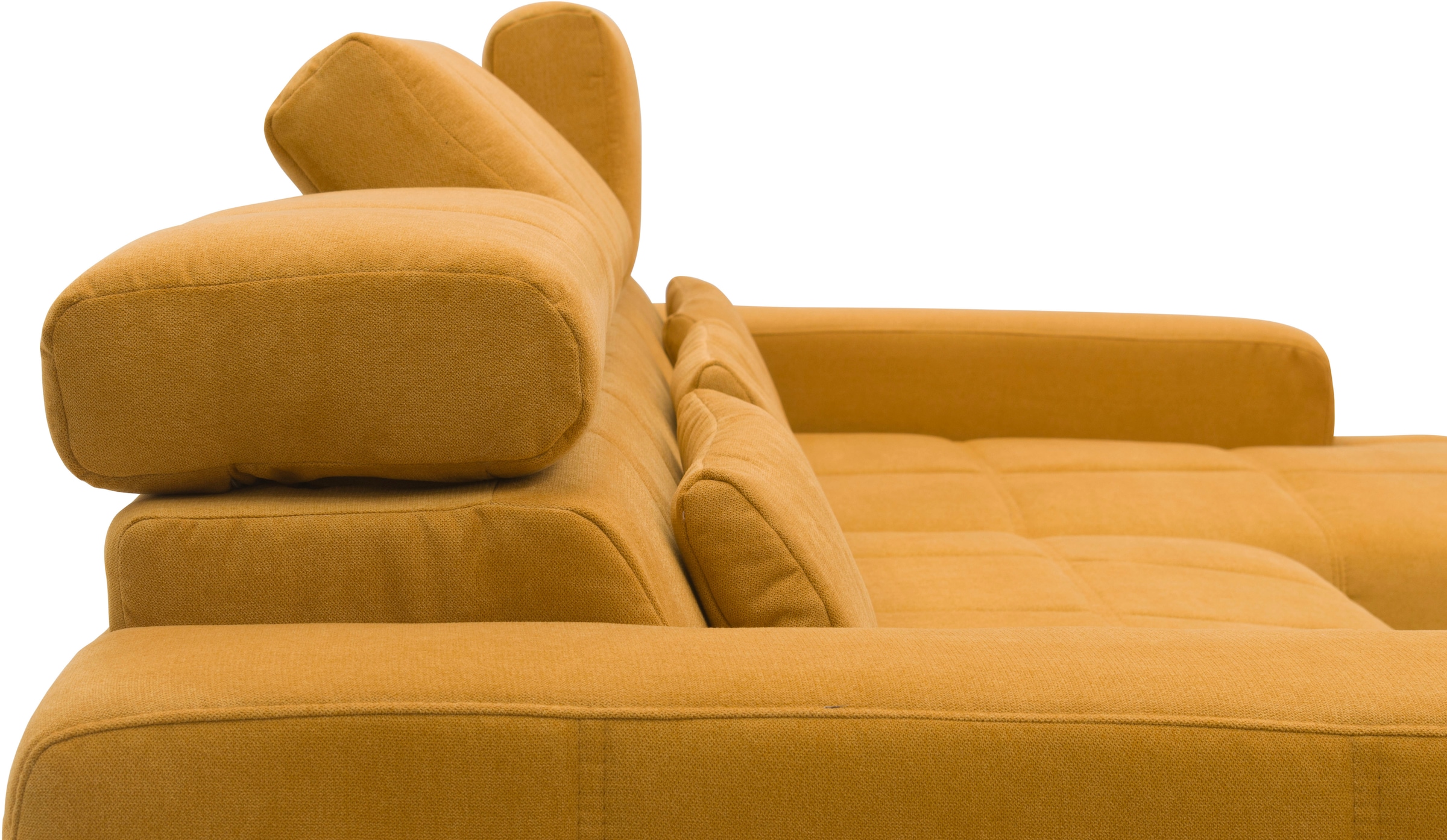 GOODproduct Ecksofa »Ballerup 211 x 175 cm, auch mit verstellbarer Sitztiefe« Kopfteile verstellbar, aus pflegeleichtem, weichem Bezugsstoff, L-Form