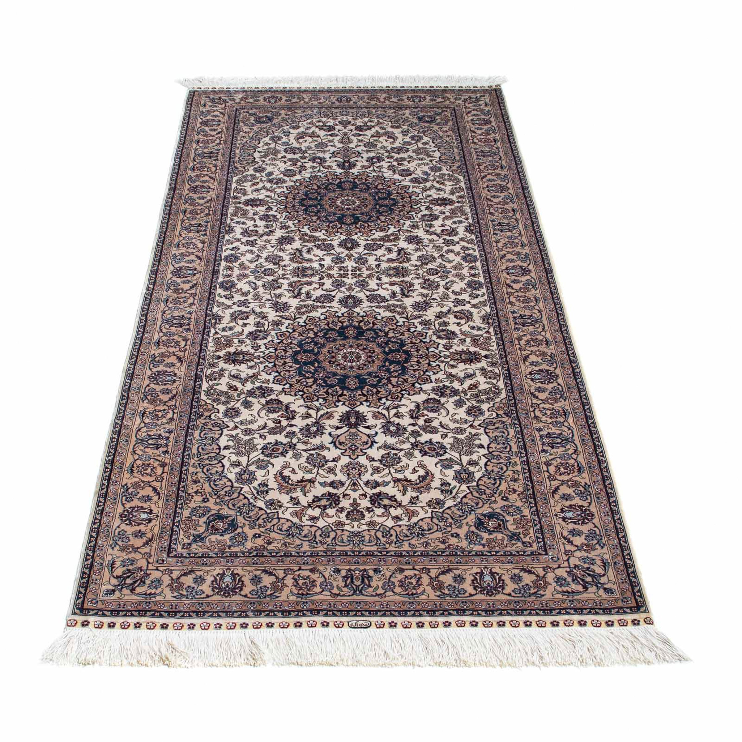 Image of morgenland Orientteppich »Hereke - 185 x 78 cm - beige«, rechteckig, 9 mm Höhe, Wohnzimmer, Handgeknüpft, Einzelstück mit Zertifikat bei Ackermann Versand Schweiz