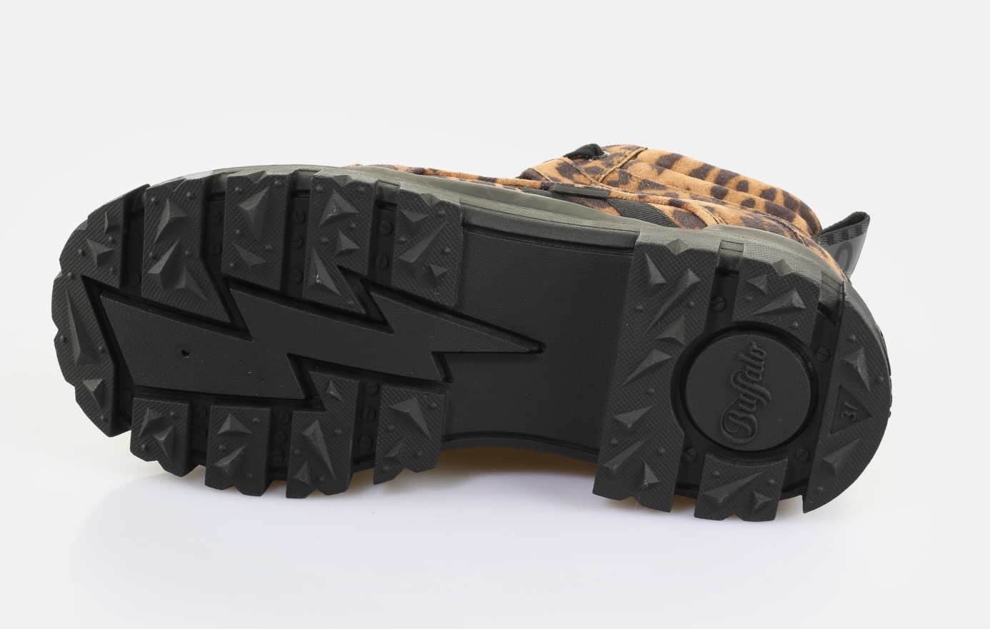 Buffalo Schnürboots »ASPHA NC MID«  Trendboots, Stiefelette, Plateauboots im Leo-Look