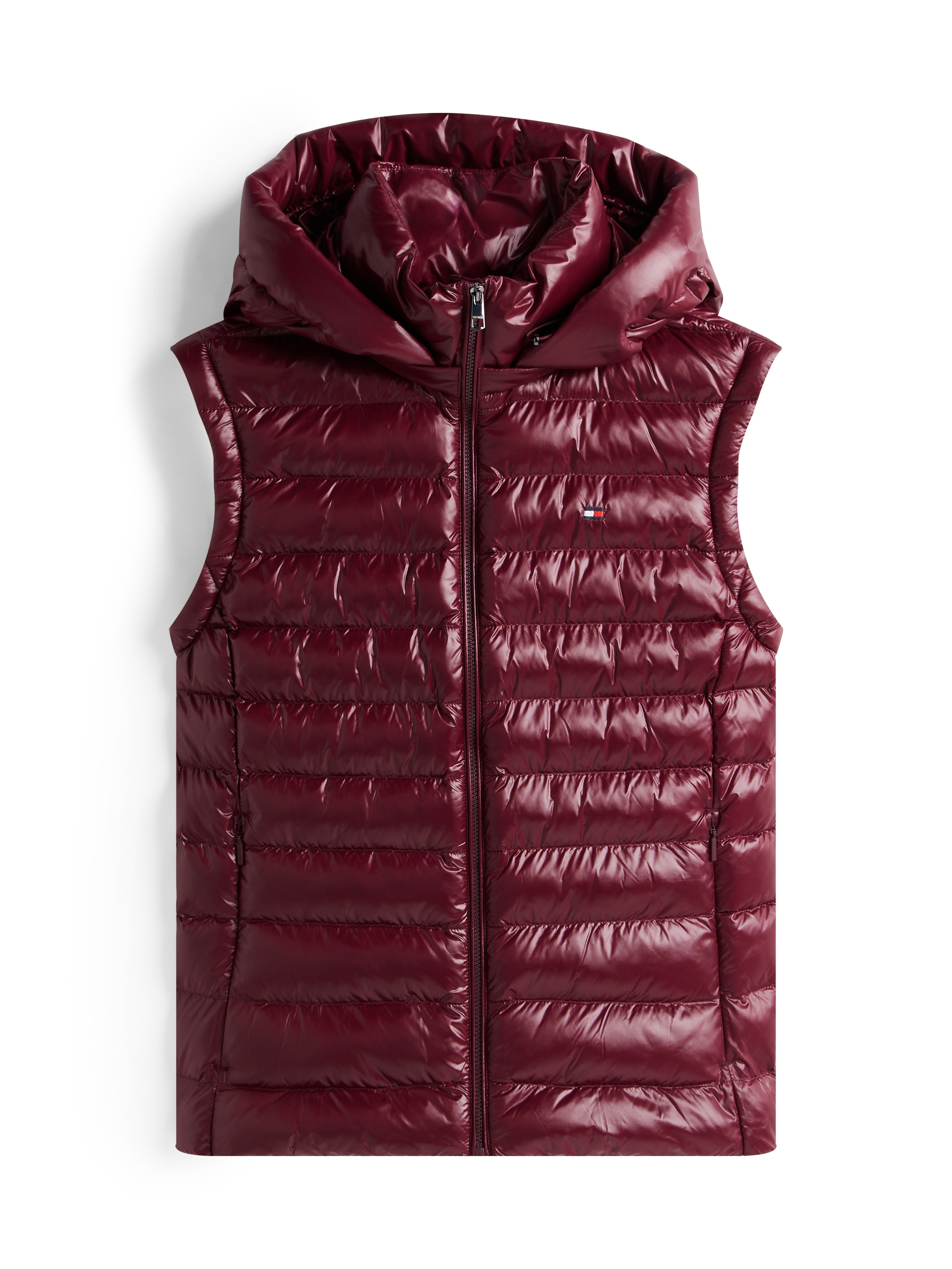 Tommy Hilfiger Steppweste »LW PADDED SLIM VEST«, leicht glänzende Oberfläche