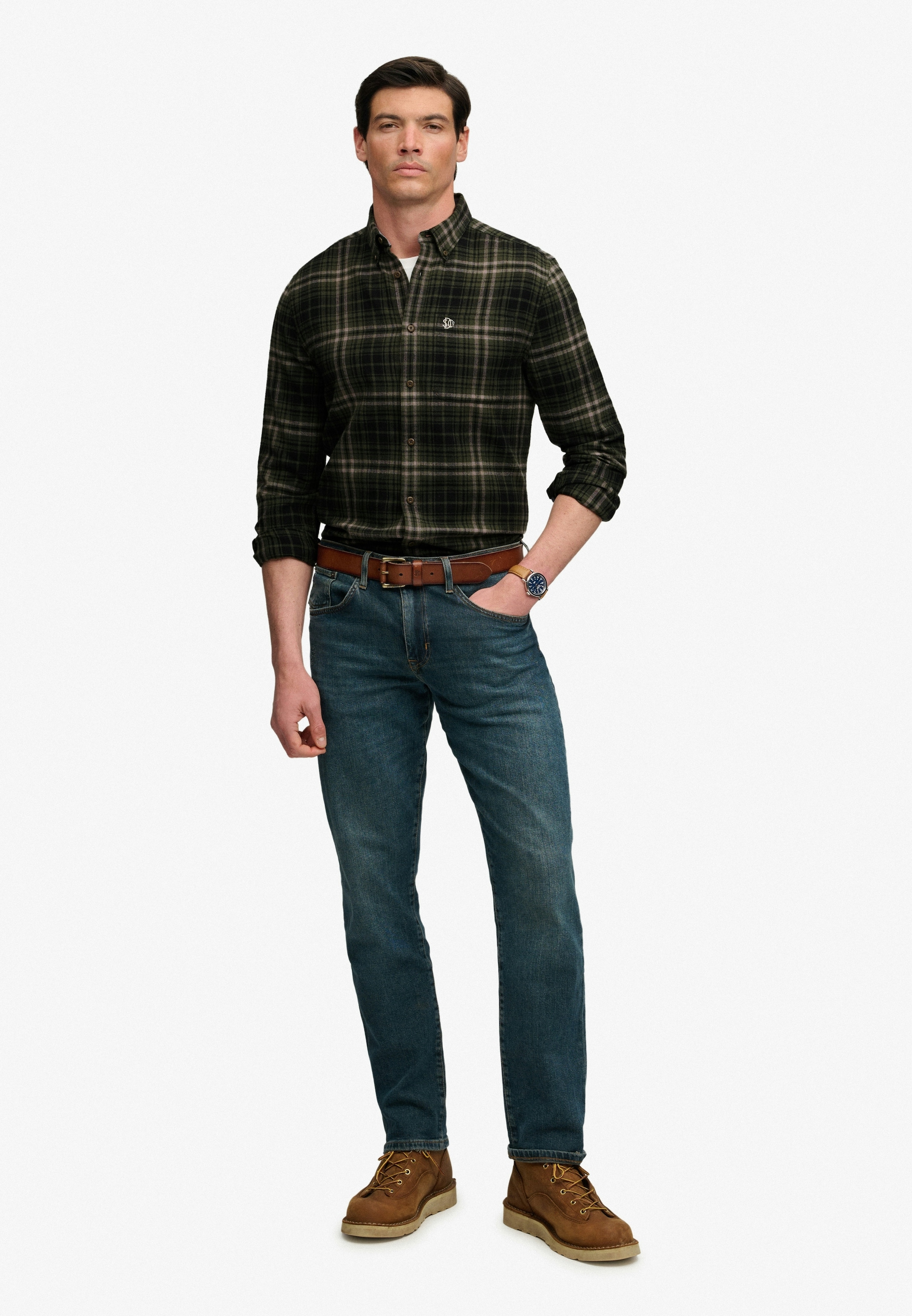 Superdry Chemise à manches longues »L/S COTTON LUMBERJACK SHIRT« coton, coupe régulière