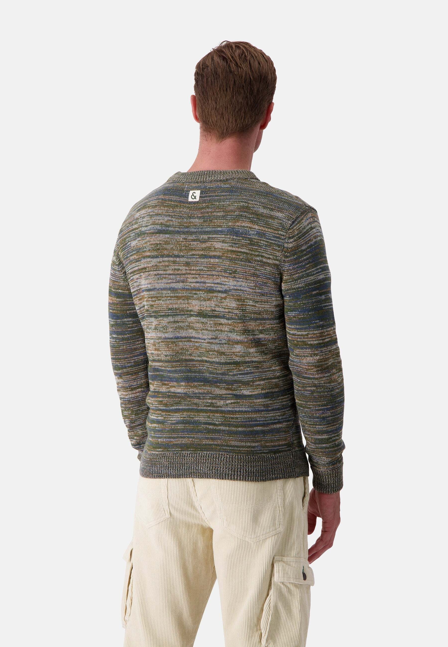 colours & sons Strickpullover »colours & sons Pullover Roundneck Mouliné«