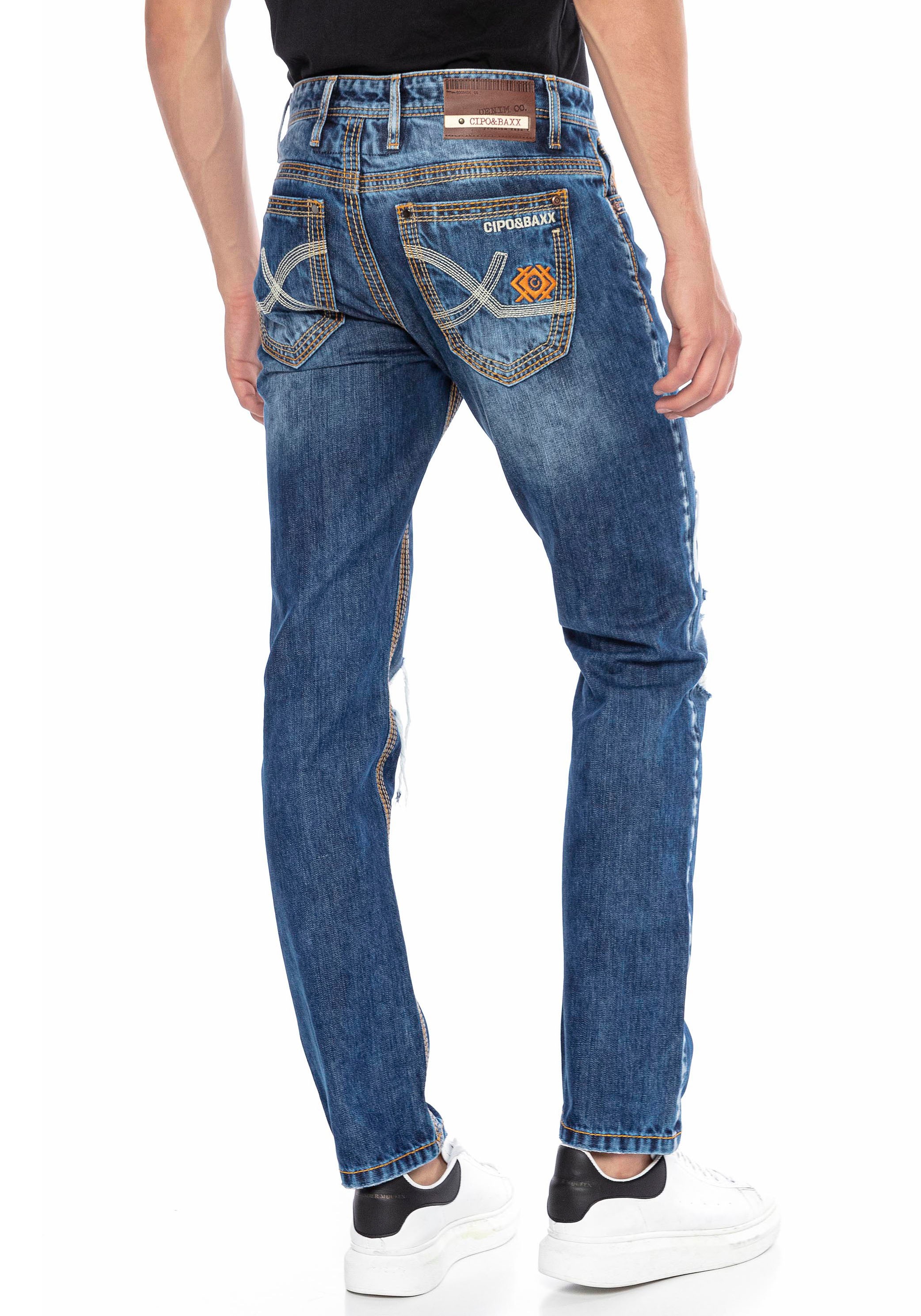Image of Cipo & Baxx Straight-Jeans, im ausgefallenen Design bei Ackermann Versand Schweiz