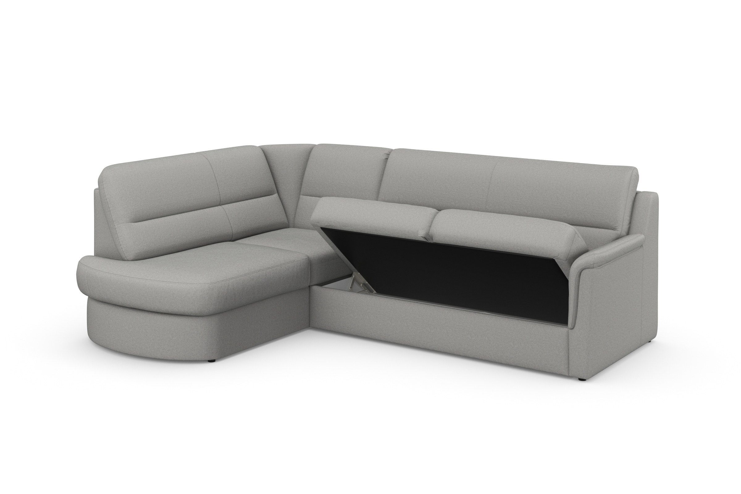 sit&more Ecksofa »Panini L-Form«, wahlweise mit Vorziehsitz und Bettkasten