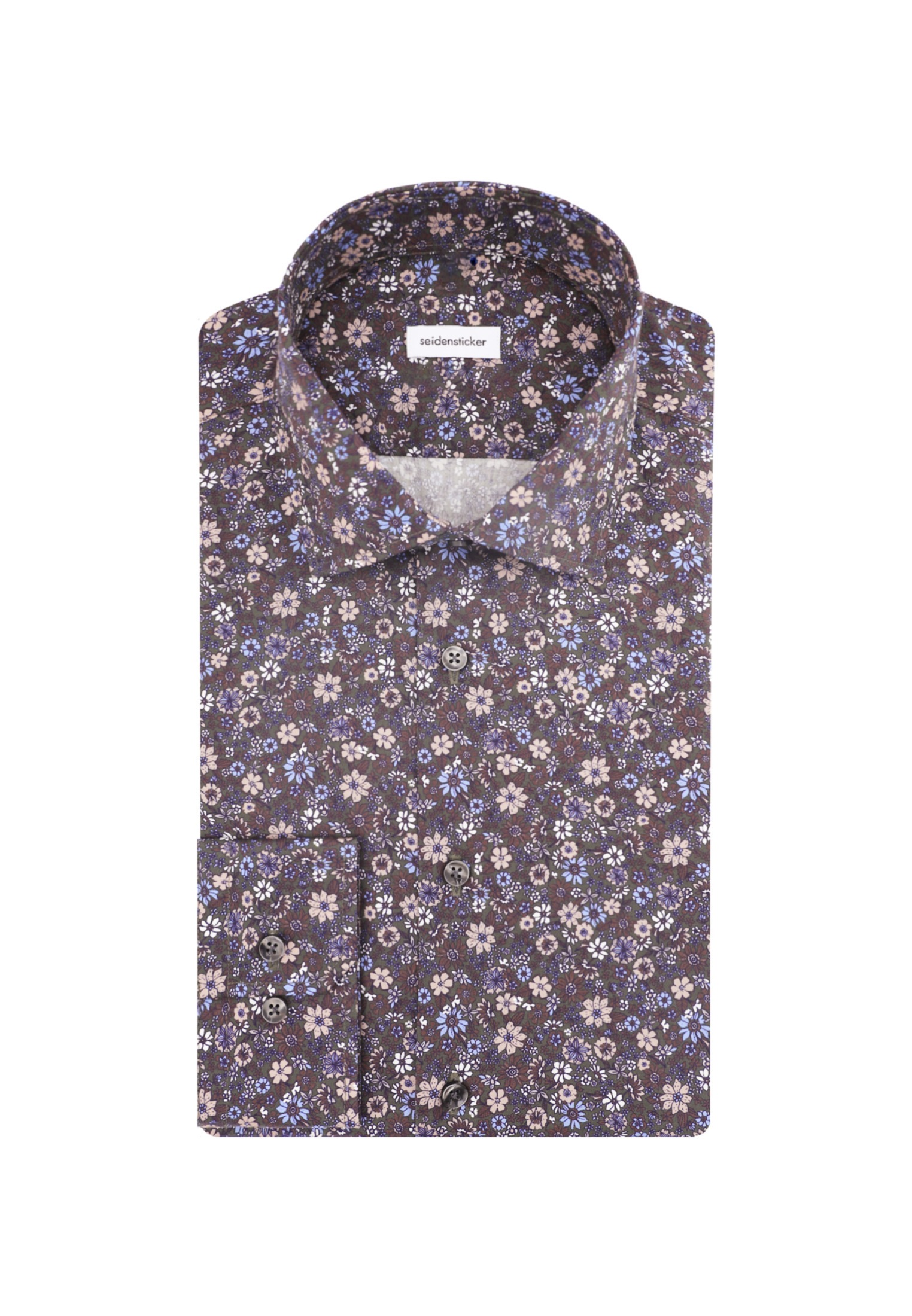 seidensticker Businesshemd »Shaped«, Shaped Langarm Kentkragen Floral