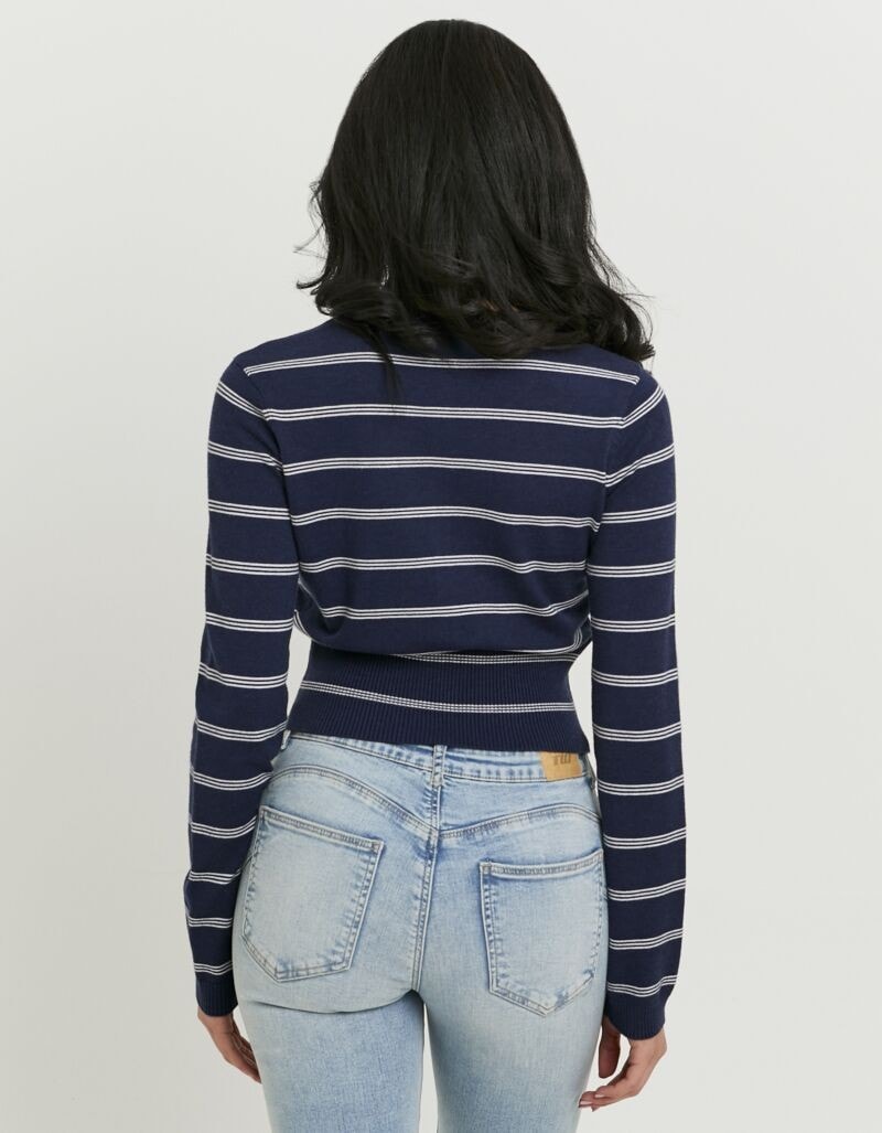 Tally Weijl Strickjacke »SCAVIFRANKI« Materialmix, Basic, kürzer geschnitten