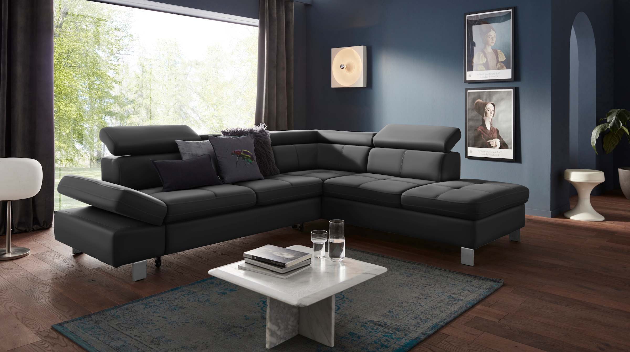 exxpo - sofa fashion »Fiji, L-Form« mit Kopf- bzw. Rückenverstellung, wahlweise mit Bettfunktion