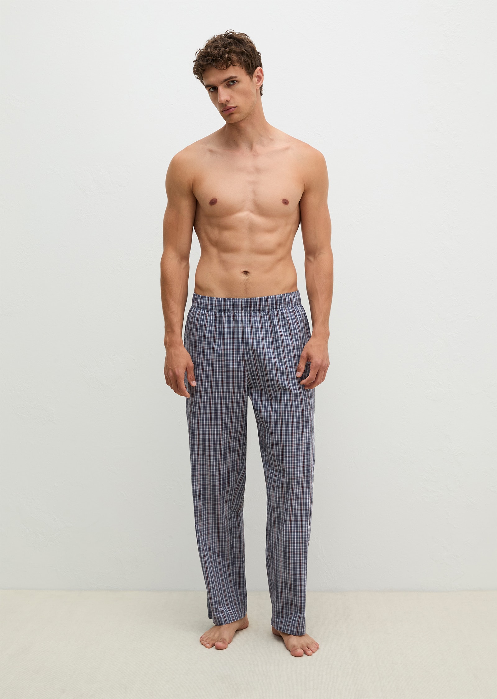 Image of Marc OPolo Loungehose für Homewear, mit geradem Bein, aus gewebter Baumwolle