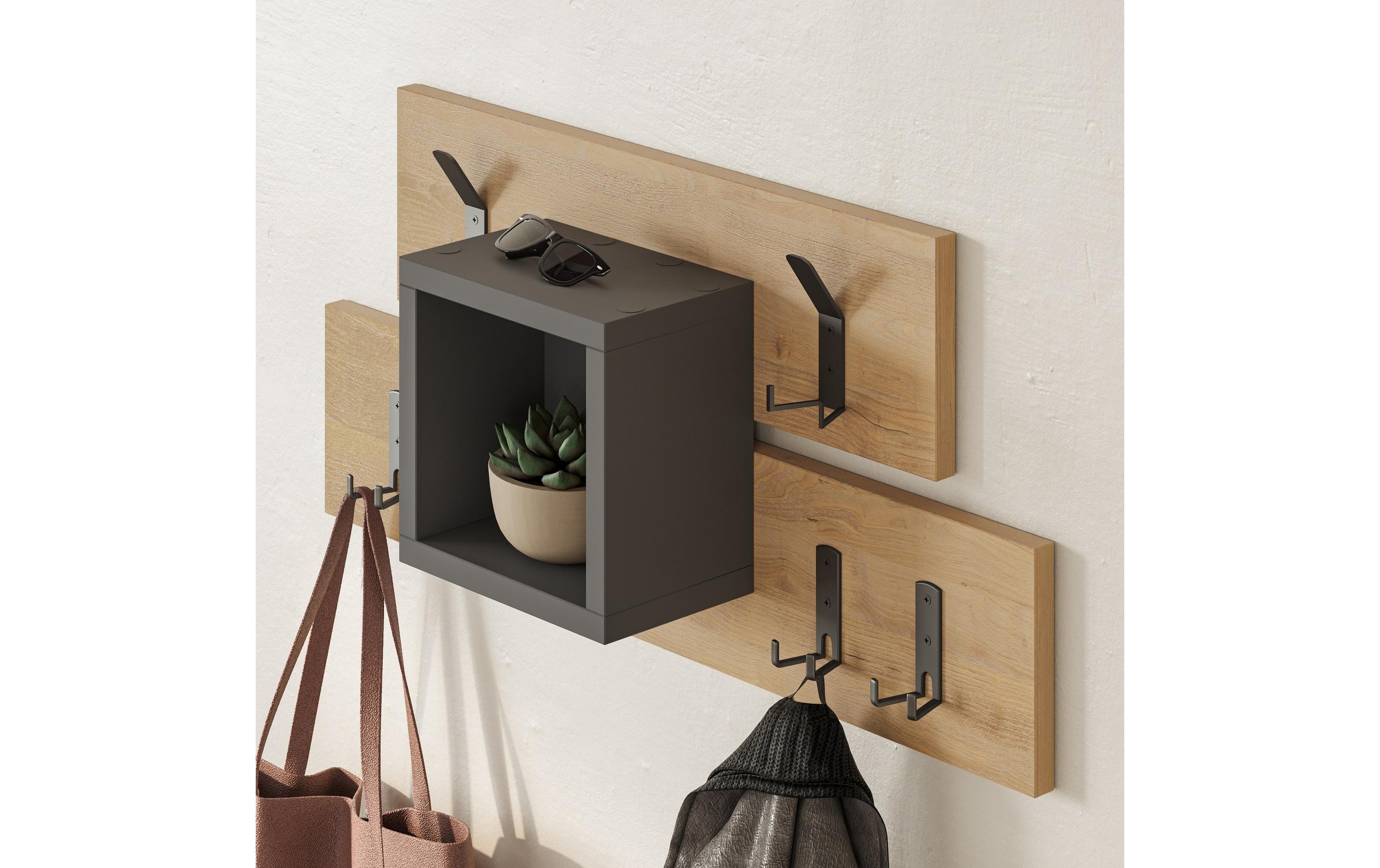Garderobenleiste »Woody Fashion Lumina 6 Haken«