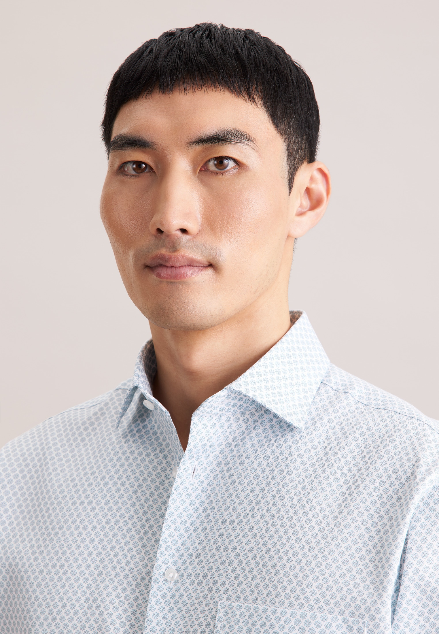 seidensticker Businesshemd »Schwarze Rose« Regular 1/1 Kentkragen Druck