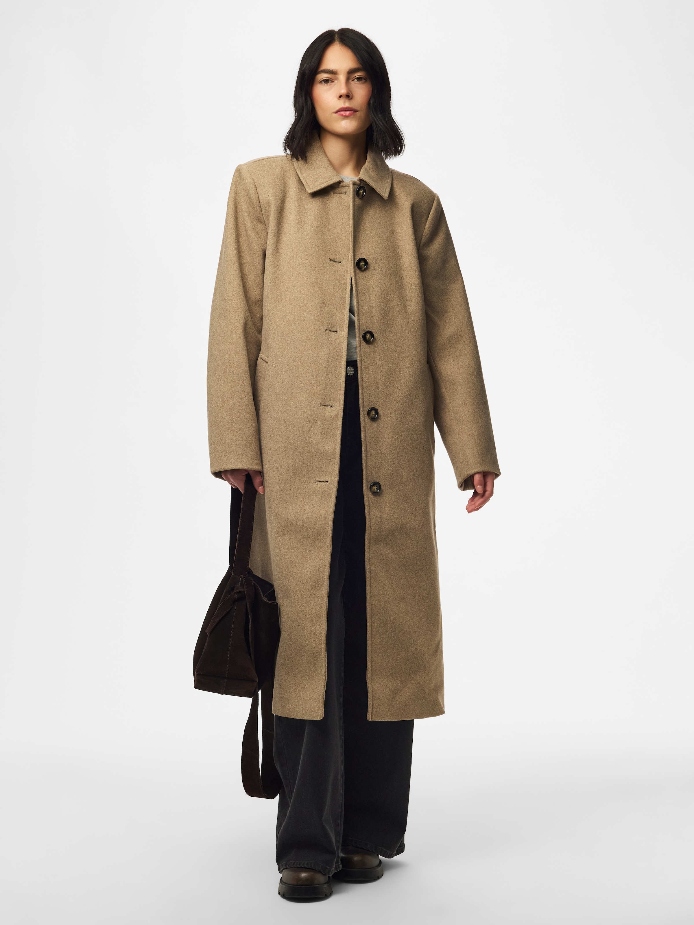 pieces Manteau long »PCAYA LONG COAT NOOS BC« fibre synthétique