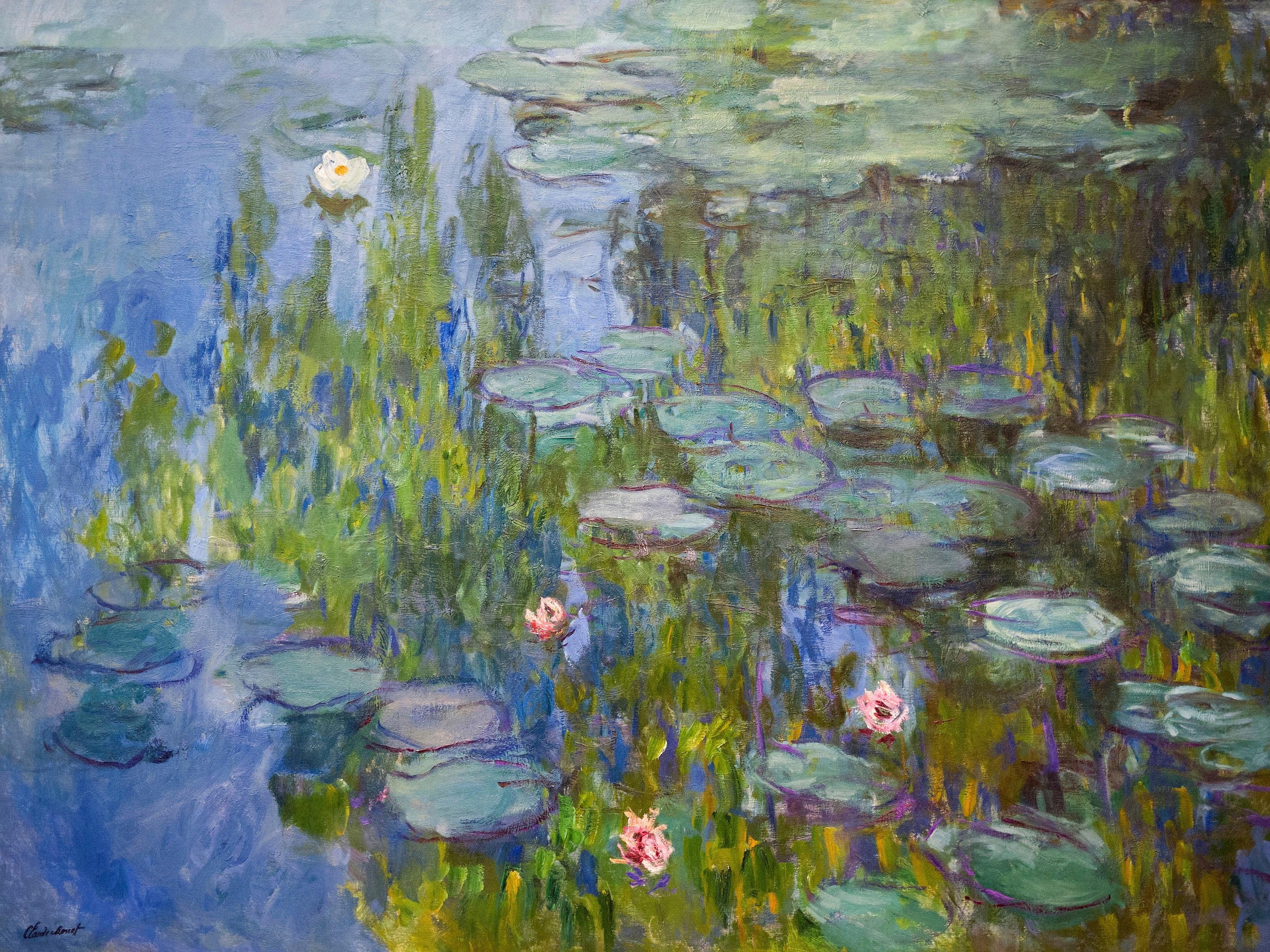 Image of Home affaire Kunstdruck »MONET / Seerosen«, (auf Leinwand 80/3,5/60 cm) bei Ackermann Versand Schweiz