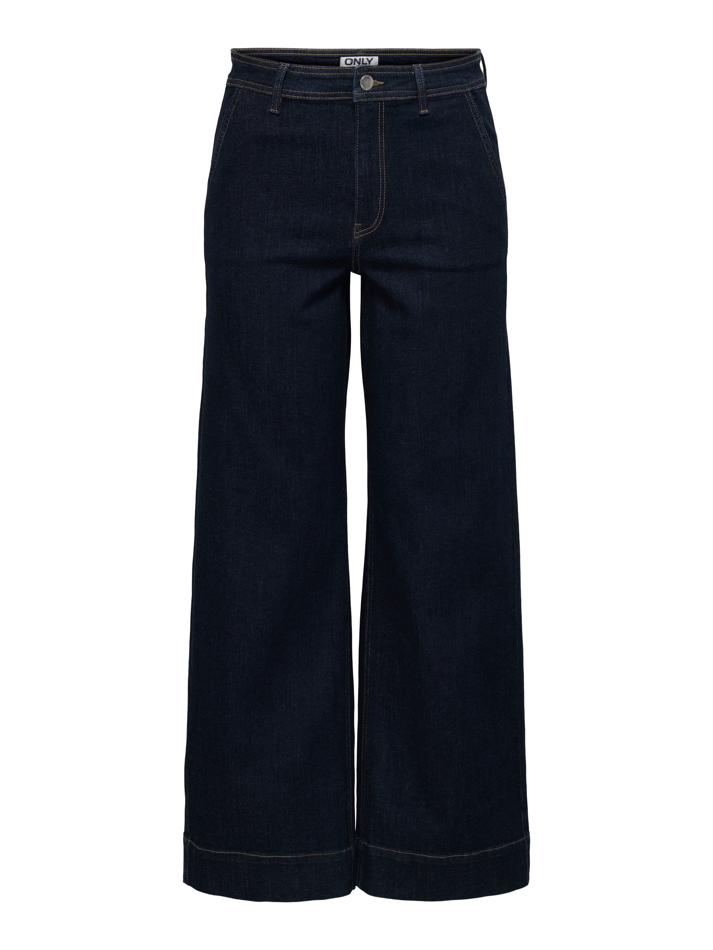 ONLY High-waist-Jeans »ONLMADISON HW CHINO WIDE DNM GUA772 NOOS« Materialmix, wide fit