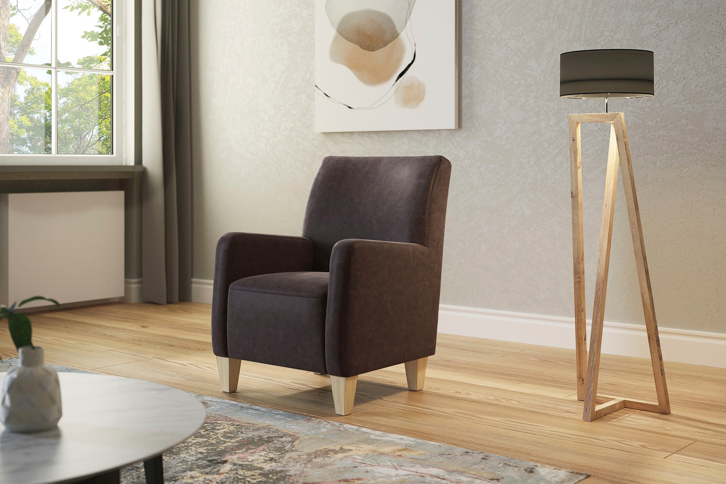 Home affaire Fauteuil »Viva« mit Federkern, mit Buchefüssen
