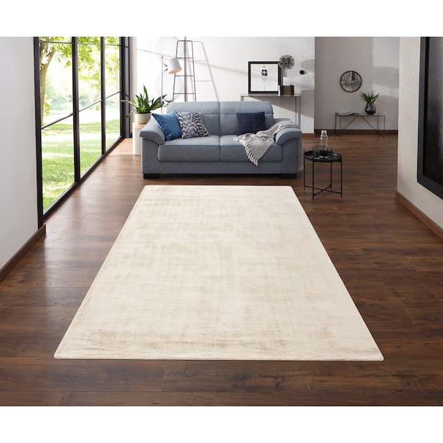 my home Teppich »Shirley«, rechteckig, Handweb Teppich, aus weicher  Viskose, handgewebt, Wohnzimmer kaufen