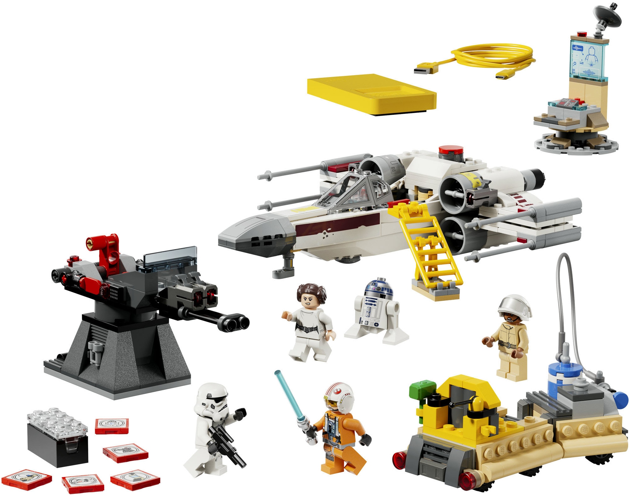 LEGO® Pions de construction »SMART Play: Lukes Rot Fünf X-Wing (75423), LEGO Star Wars™« mit Licht- und Soundeffekten