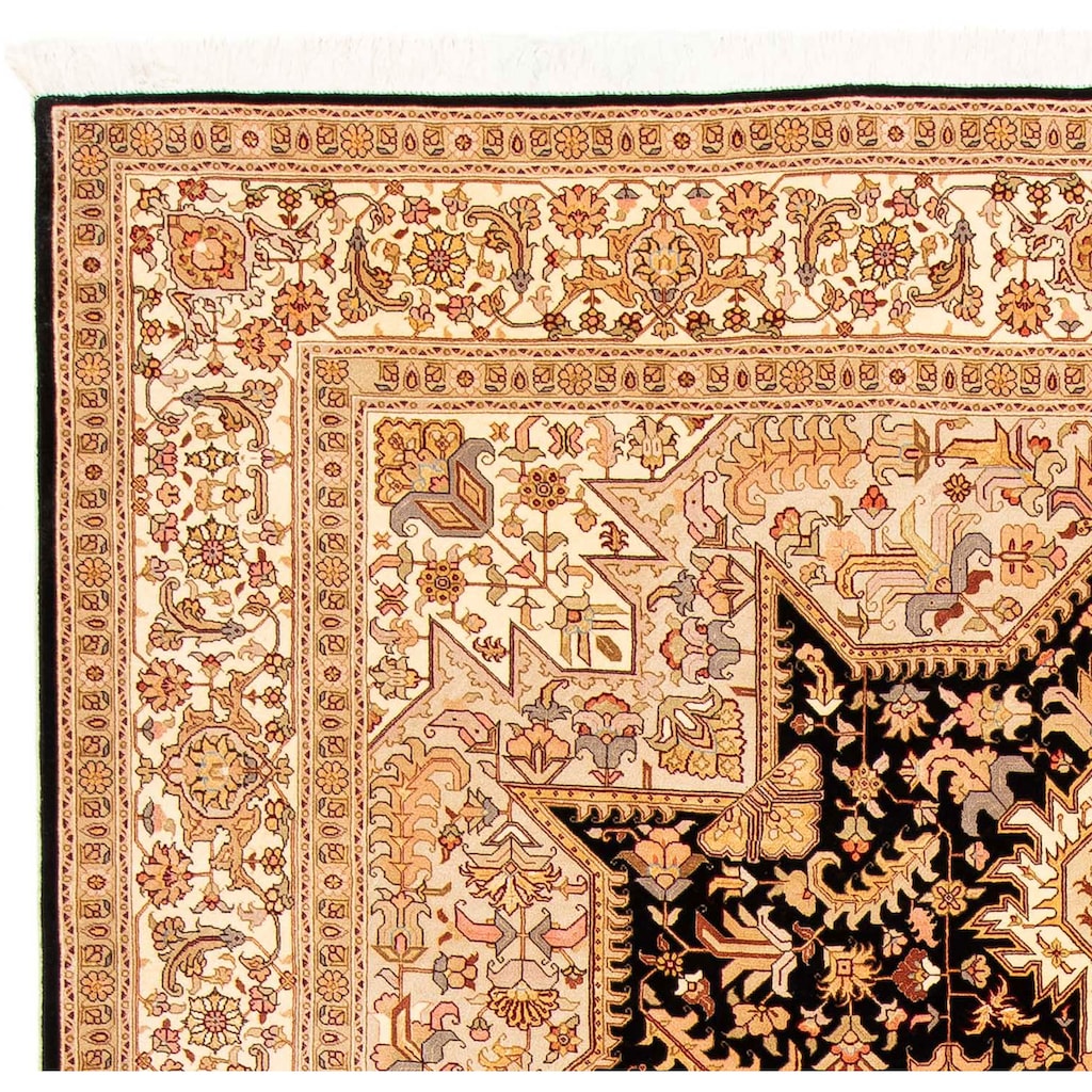 morgenland Orientteppich »Perser - Täbriz - Royal - 303 x 200 cm - braun«, rechteckig, 7 mm Höhe, Wohnzimmer, Handgeknüpft, Einzelstück mit Zertifikat