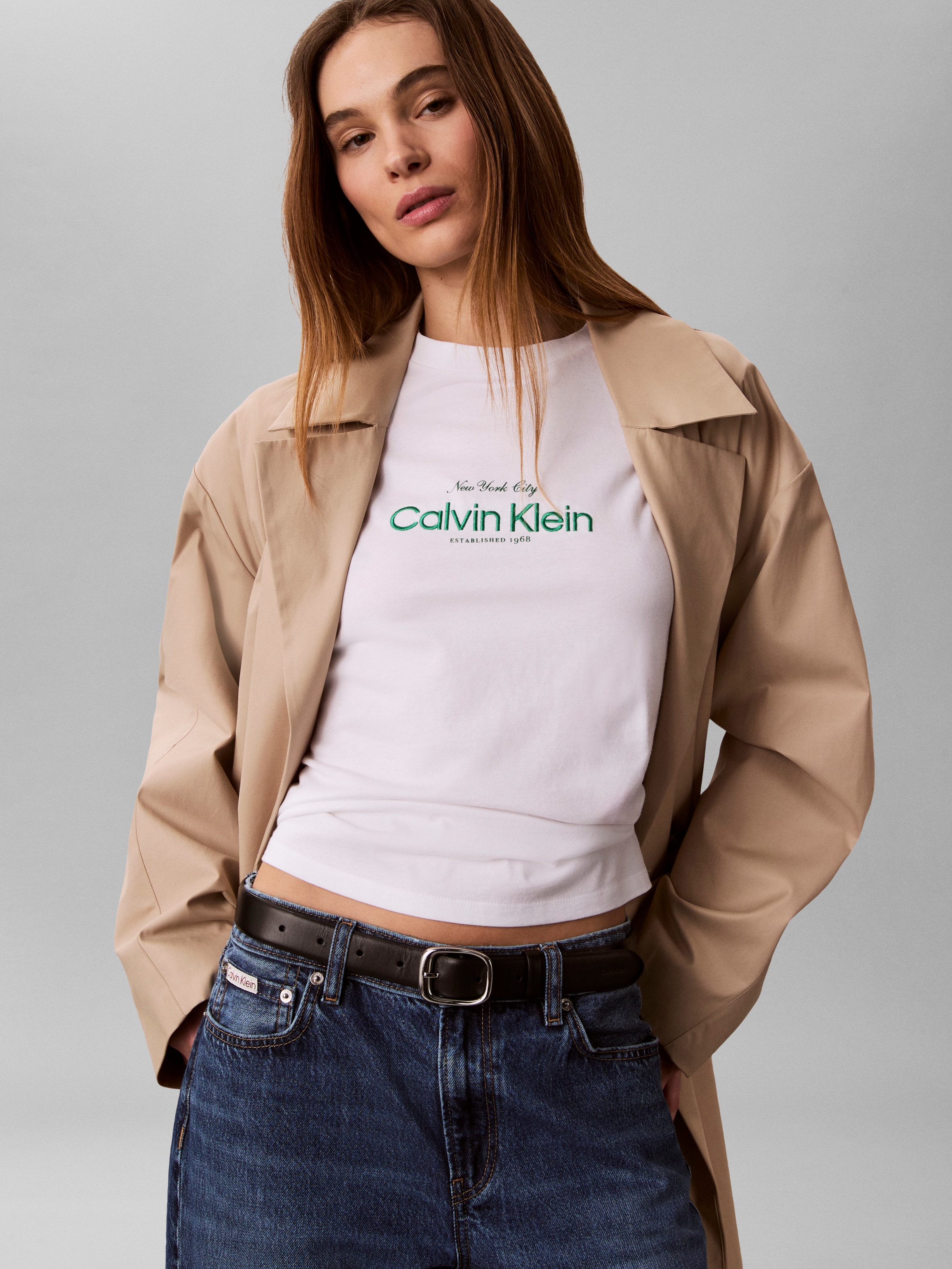Calvin Klein Jeans T-shirt Regular fit, mit Logoschriftzug