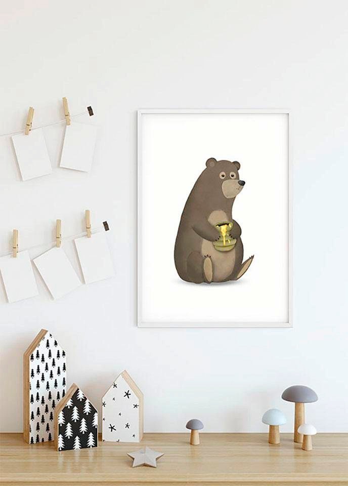 Wohnzimmer Kinderzimmer, Schlafzimmer, Bear«, (1 »Cute Poster Animal St.), auf versandkostenfrei Tiere, Komar