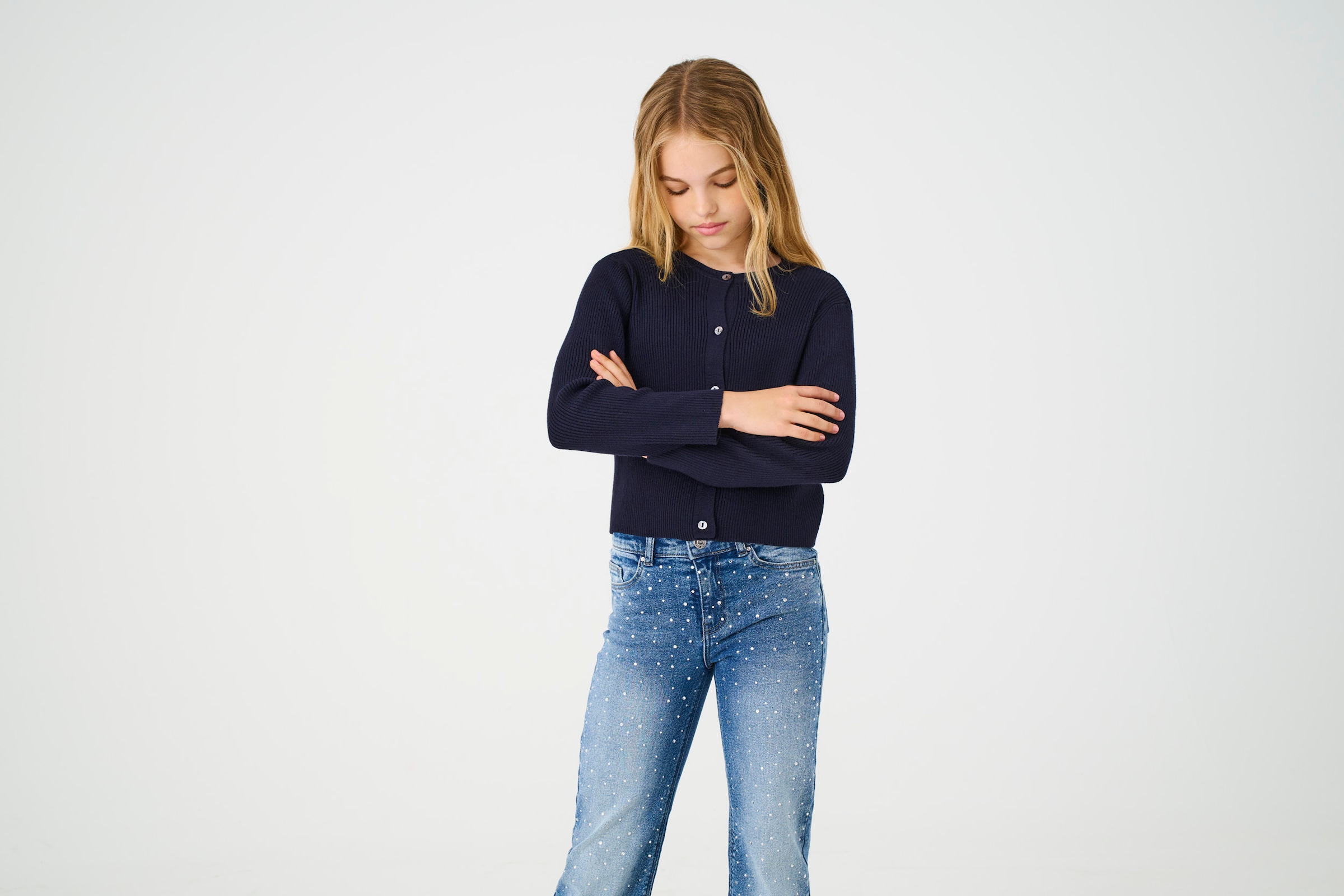 Image of KIDS ONLY Strickjacke "KOGNATASCHA LS O-NECK CARD CP KNT NOOS"