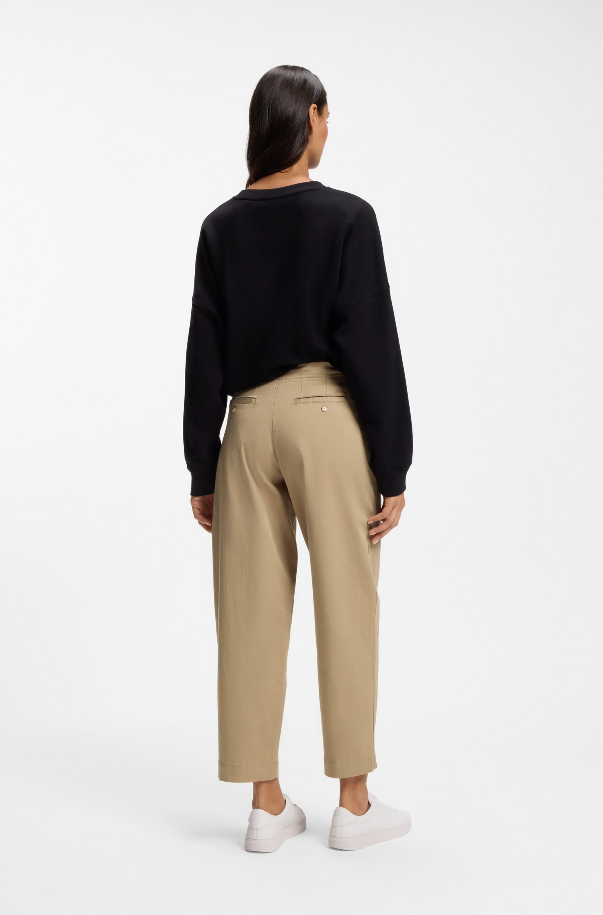 BOSS ORANGE Chinos »Taquina Premium Damenmode«  coupe ample, Barrel Fit