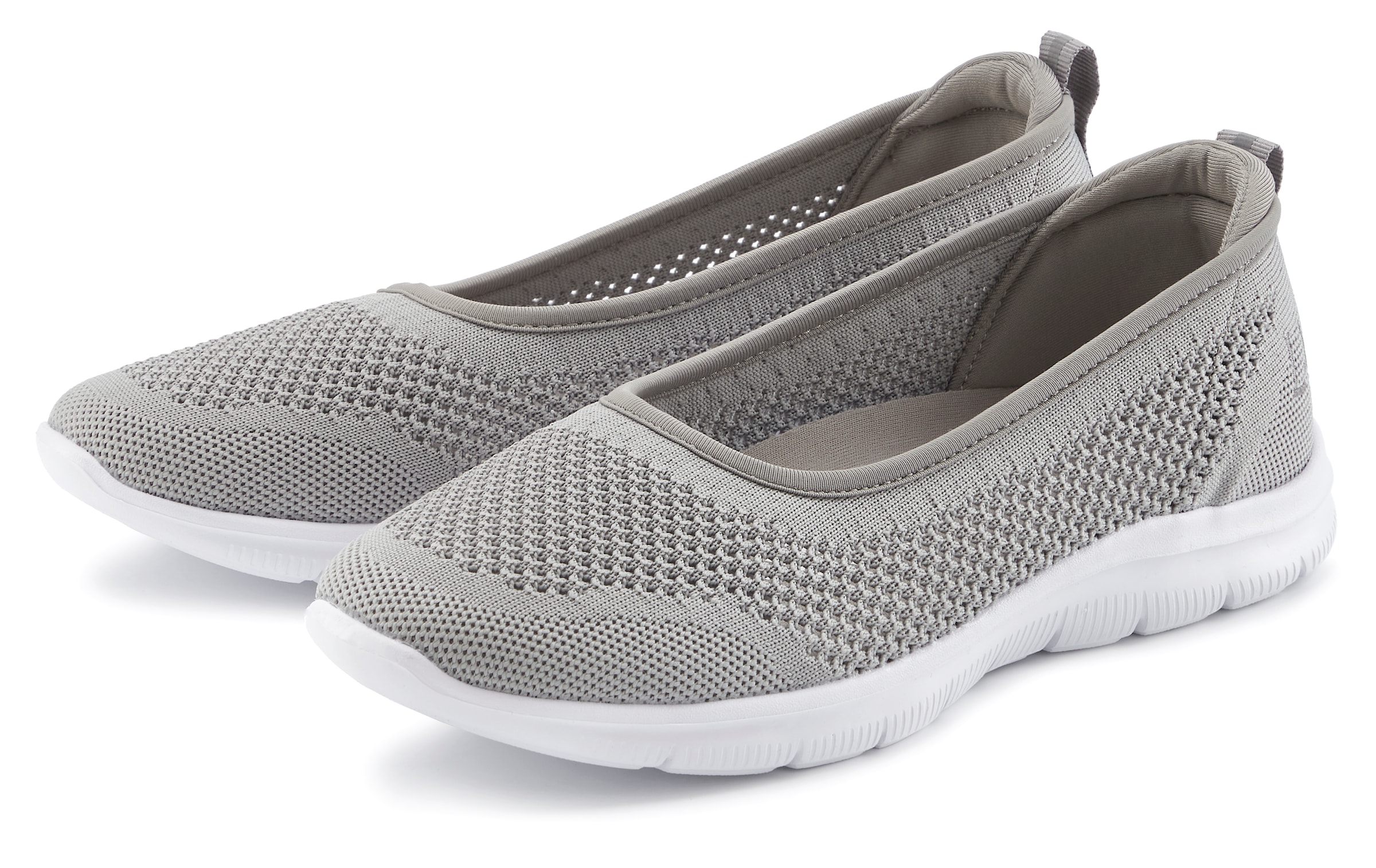 LASCANA Sneaker Ballerinas, ultraleichter Slipper, Slip-On-Sneaker, Freizeitschuh VEGAN