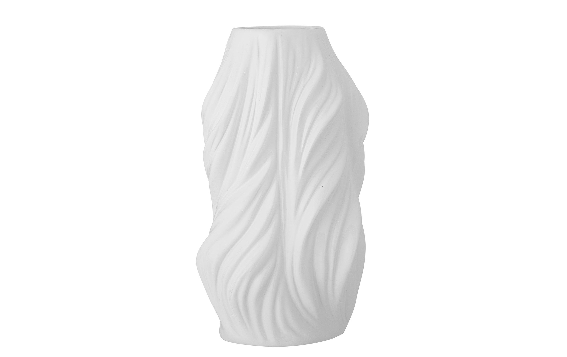 Bloomingville Dekovase »Sanak 26 cm, Weiss«