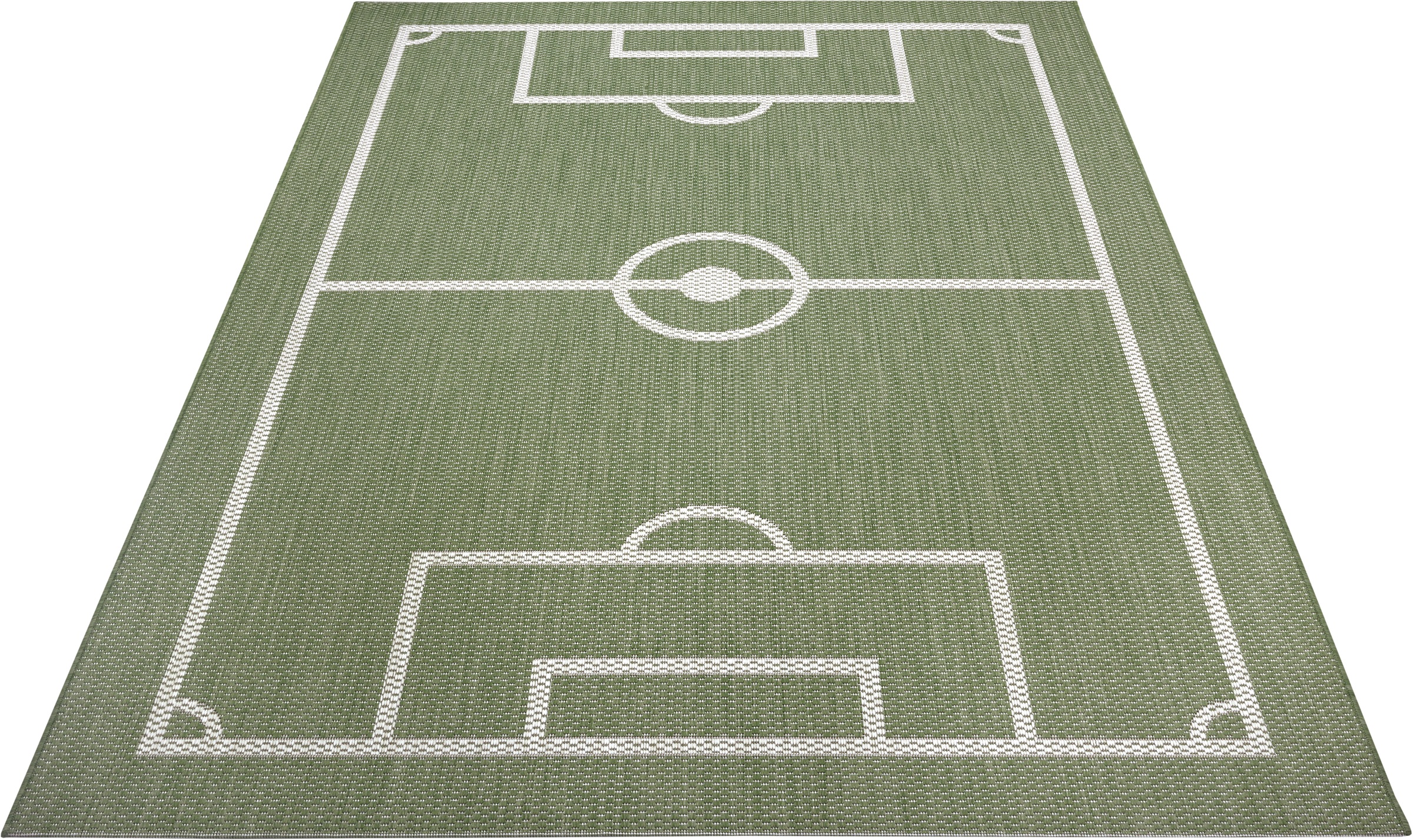 Image of Lüttenhütt Kinderteppich »Fussballfeld«, rechteckig, 3 mm Höhe, Fussball, Spielunterlage, In- und Outdoor geeignet, Flachgewebe, Strapazierfähig, Pflegeleicht, ideale Teppiche fürs Kinderzimmer bei Ackermann Versand Schweiz