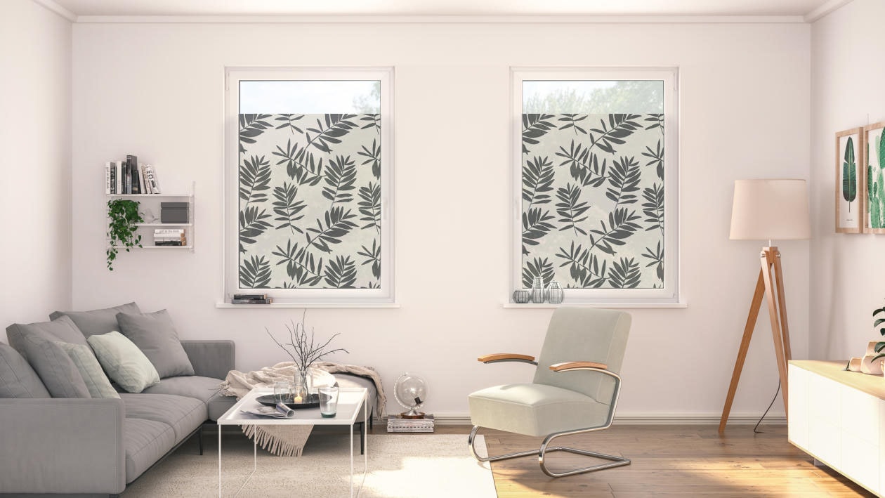 LICHTBLICK ORIGINAL Fensterfolie »Fensterfolie selbstklebend, Sichtschutz«, 1 St., blickdicht, glattstatisch haftend