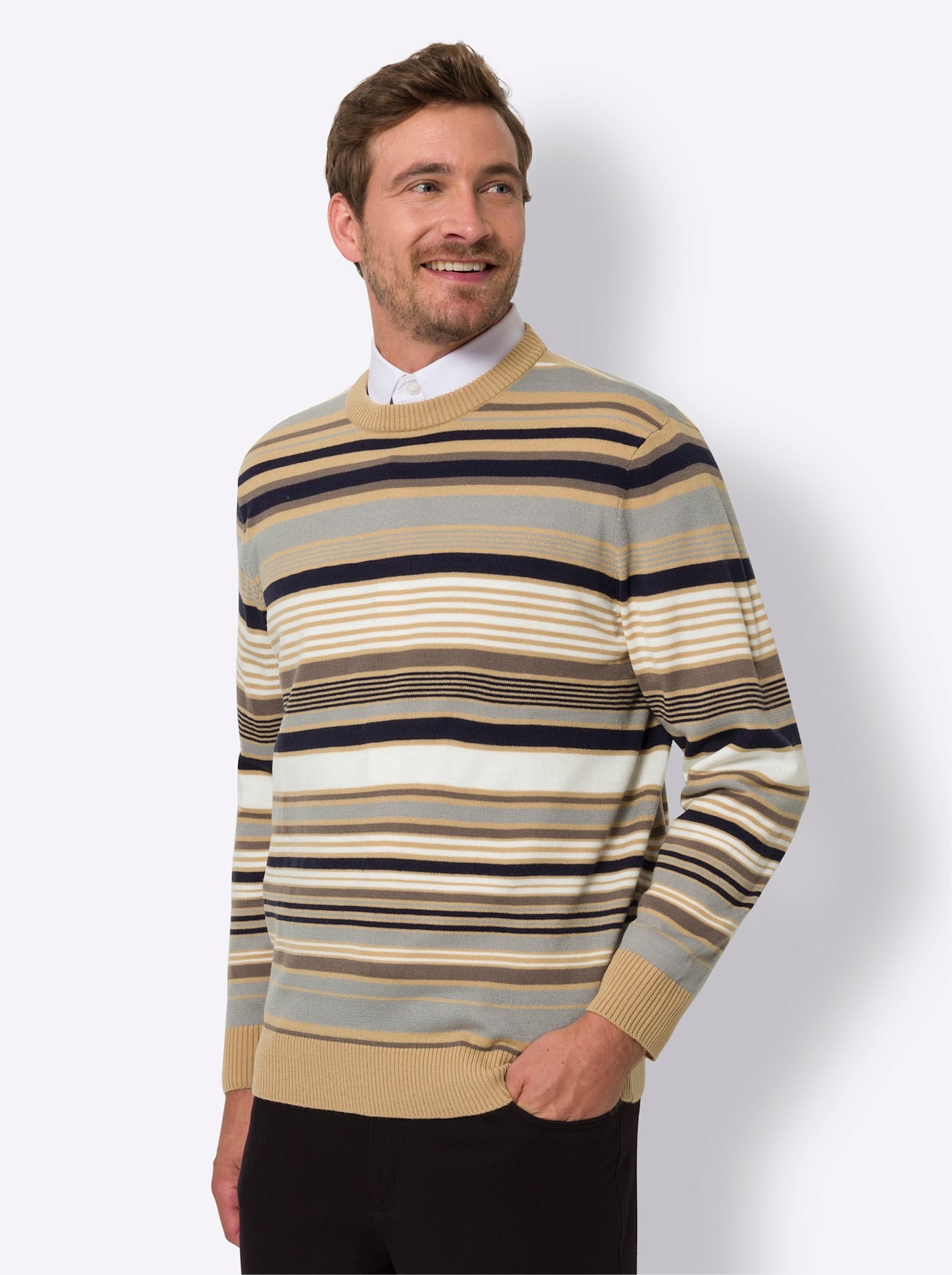 Classic Rundhalspullover »Rundhals-Pullover«