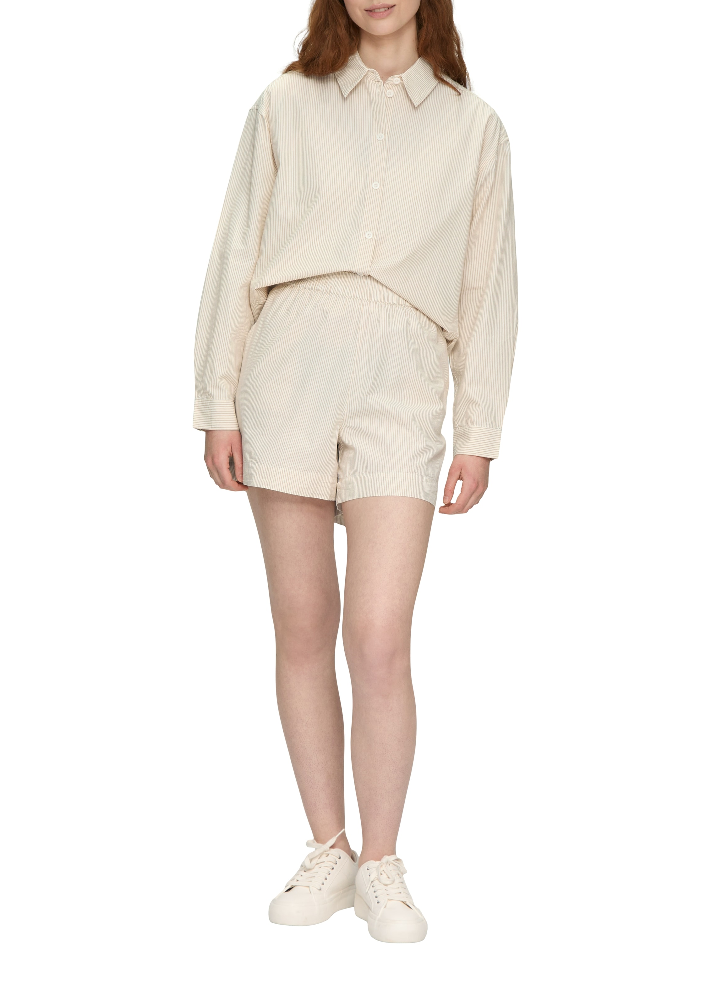 QS Langarmbluse , mit feinem Streifenmuster
