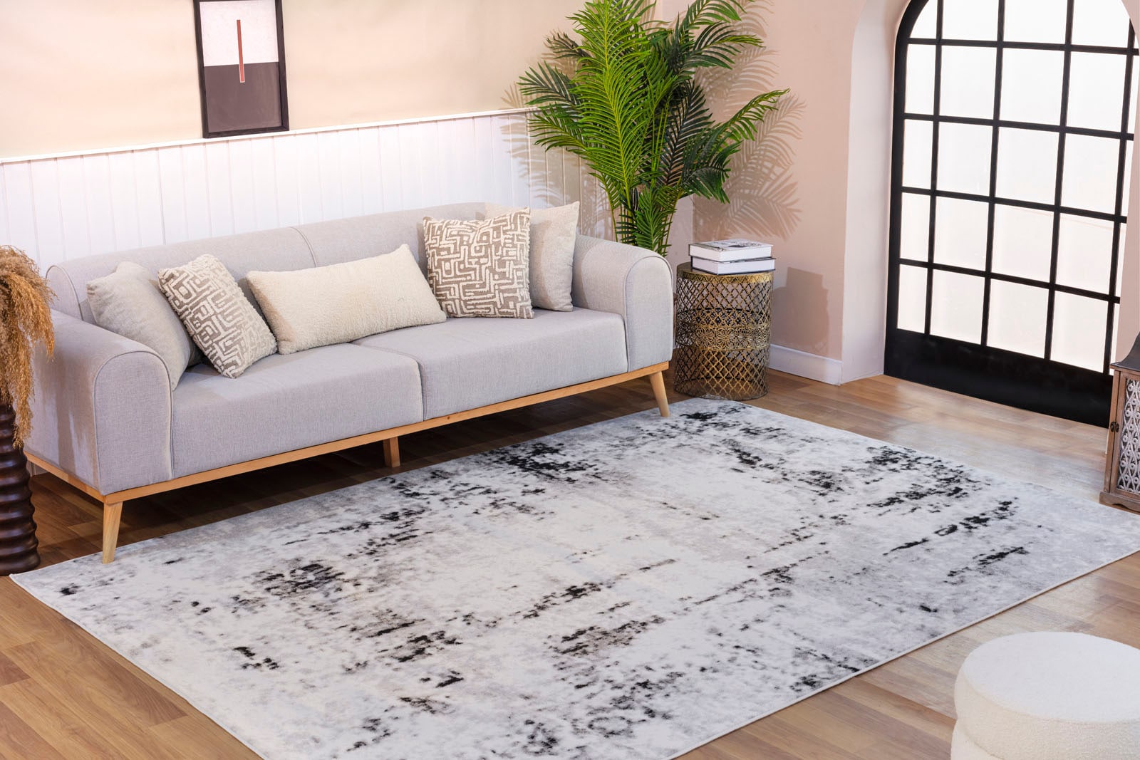 Image of Livabliss Teppich "JORDAN" rechteckig 11 mm Höhe Modern Marmor Design, Wohnzimmerteppich, Schlafzimmer