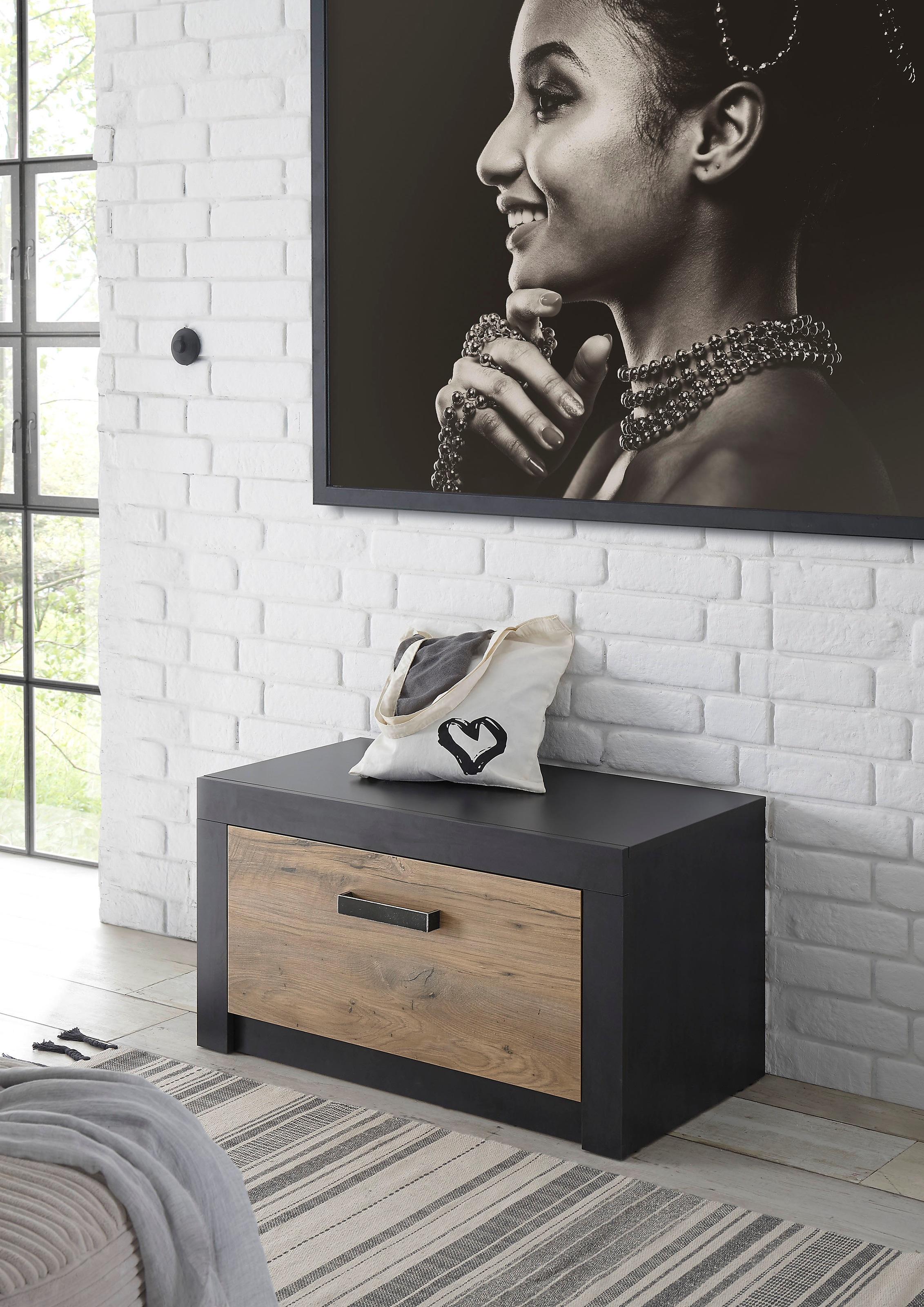 Image of my home Schuhbank »Bruegge«, mit einer dekorativen Rahmenoptik bei Ackermann Versand Schweiz