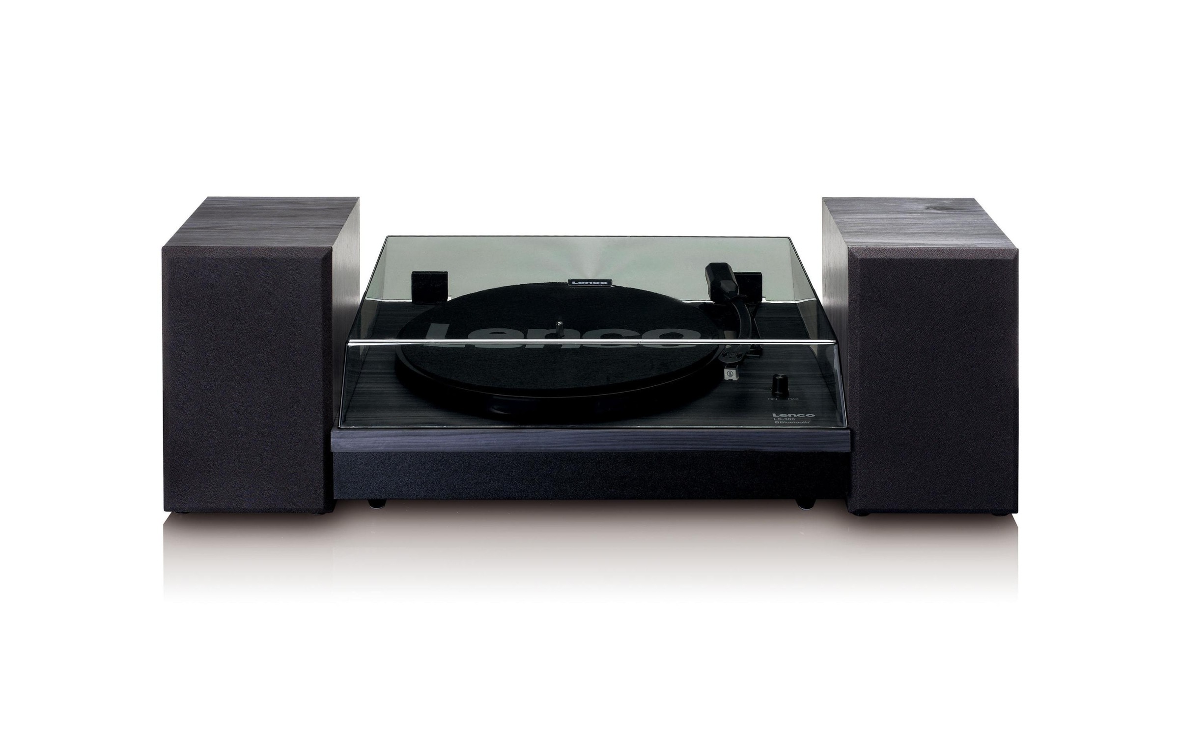Lenco Plattenspieler »LS-300BK Plattenspieler mit ext. Lautsprechern«