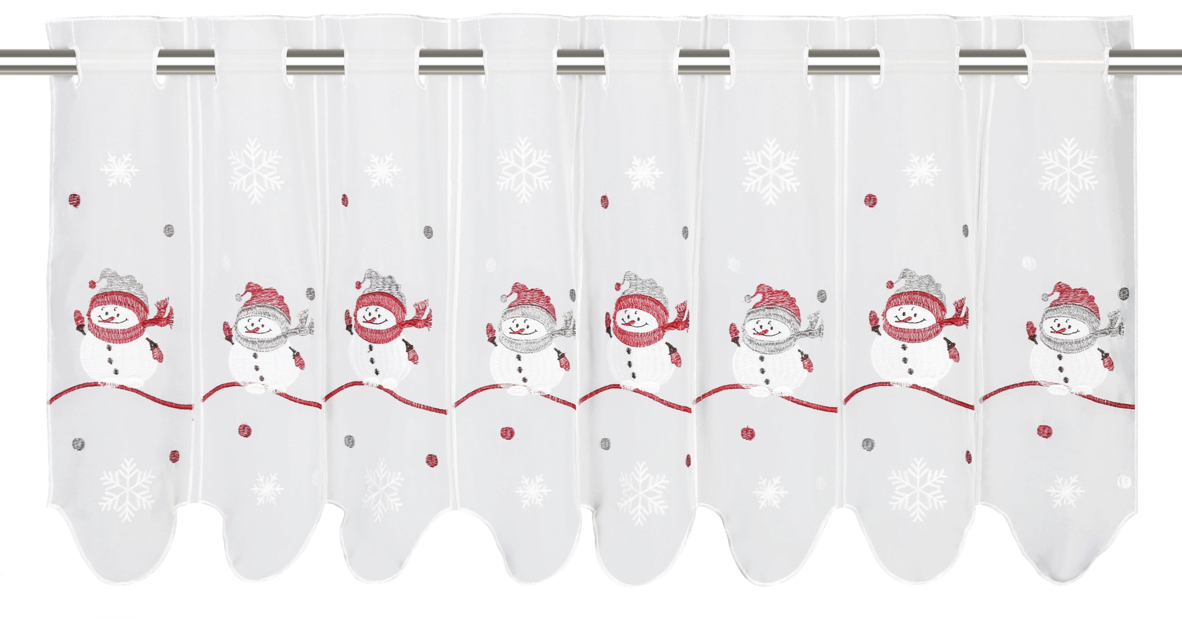 Image of my home Scheibengardine »Snowman«, (1 St.), Transparent, Voile, Polyester bei Ackermann Versand Schweiz