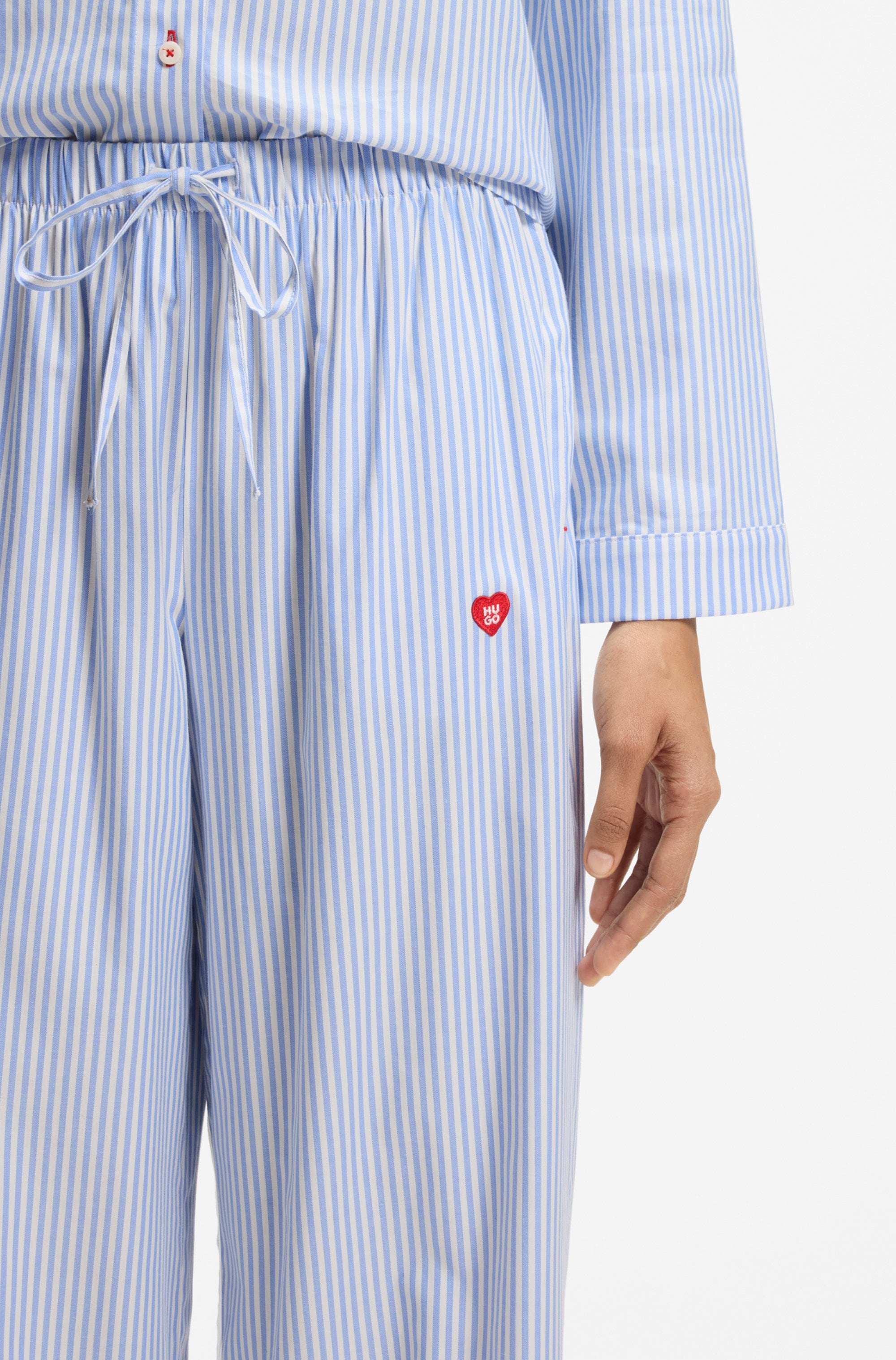 HUGO Underwear Pyjamahose »DREEM«  aus Baumwoll-Mix mit Herz-Logo