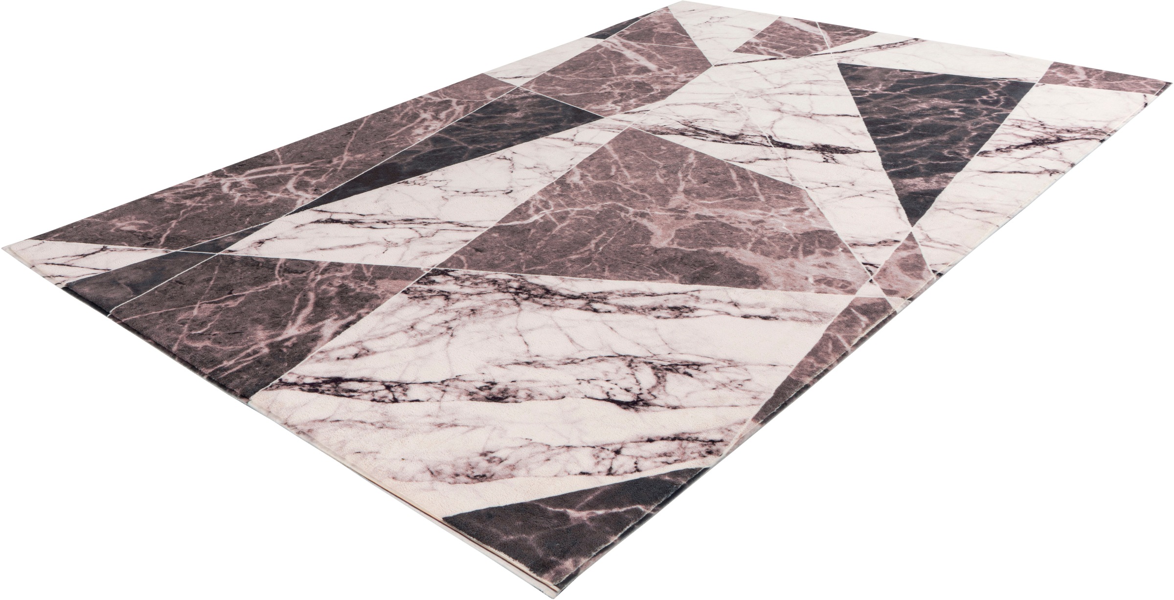 Image of Obsession Teppich »Palazzo 274«, rechteckig, 10 mm Höhe, modernes geometrisches Marmor Design, ideal im Wohnzimmer & Schlafzimmer bei Ackermann Versand Schweiz
