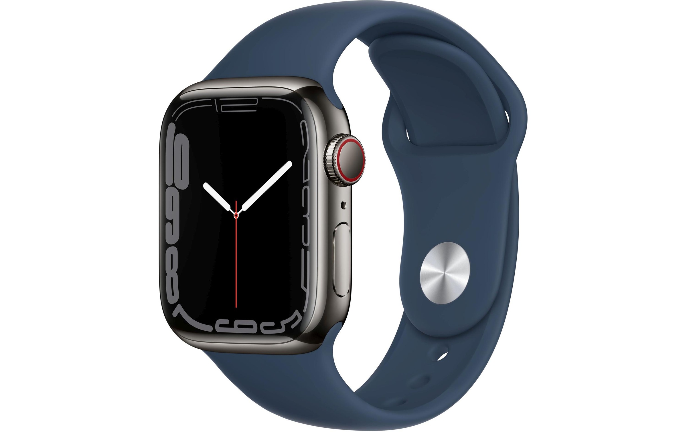 Image of Apple Smartwatch »Serie 7, GPS, 41 mm Edelstahlgehäuse mit Sportarmband«, (Watch OS MKJ13FD/A) bei Ackermann Versand Schweiz