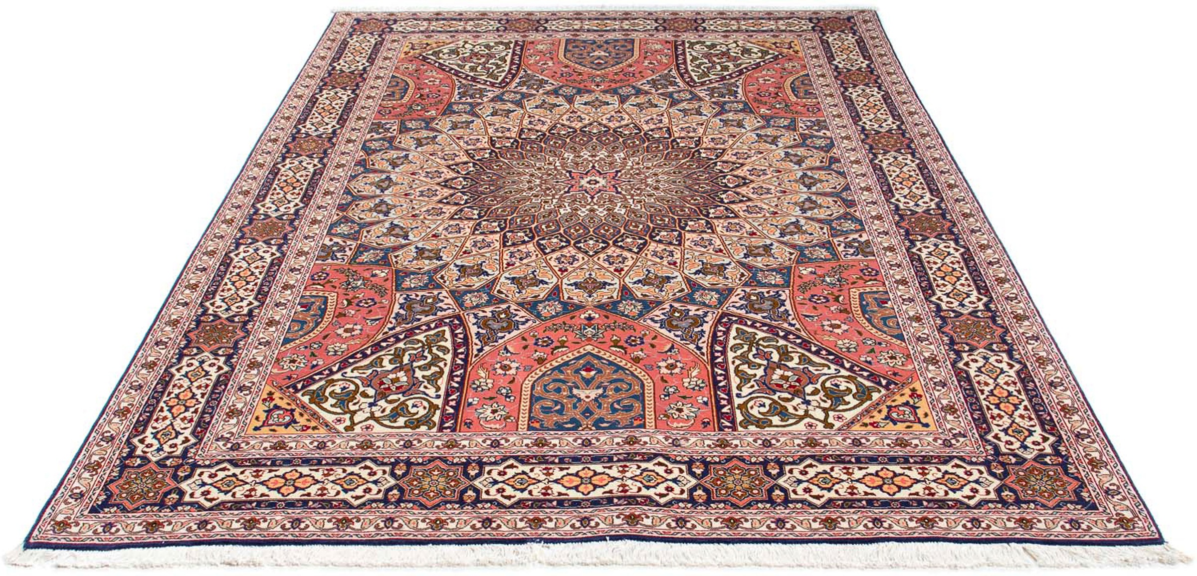 Image of morgenland Orientteppich »Perser - Täbriz - Royal - 250 x 168 cm - mehrfarbig«, rechteckig, 7 mm Höhe, Wohnzimmer, Handgeknüpft, Einzelstück mit Zertifikat bei Ackermann Versand Schweiz