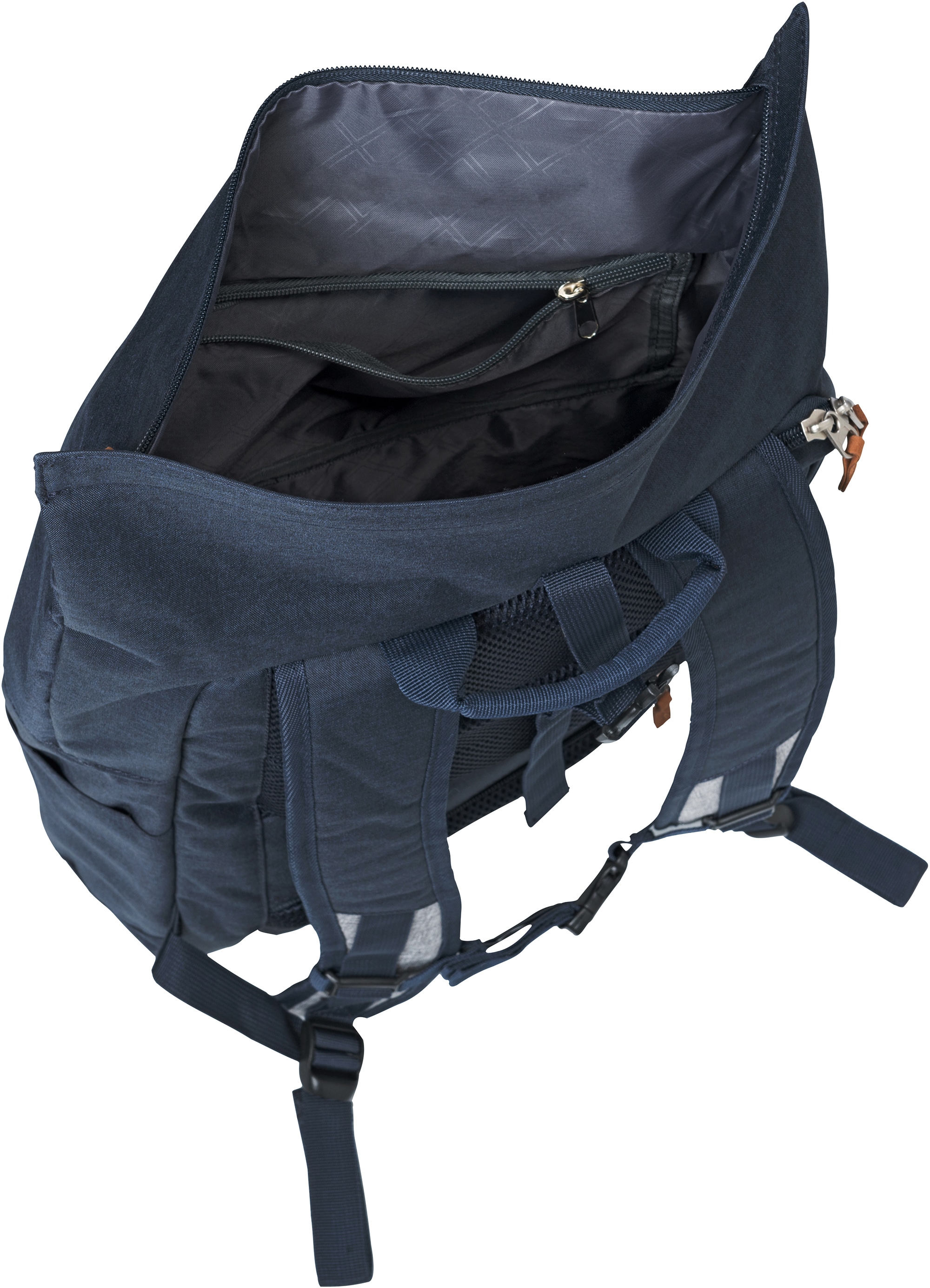 travelite Daypack »BASICS Rollup Rucksack«, Freizeitrucksack Wanderrucksack Reiserucksack Trolley-Aufsteck-System