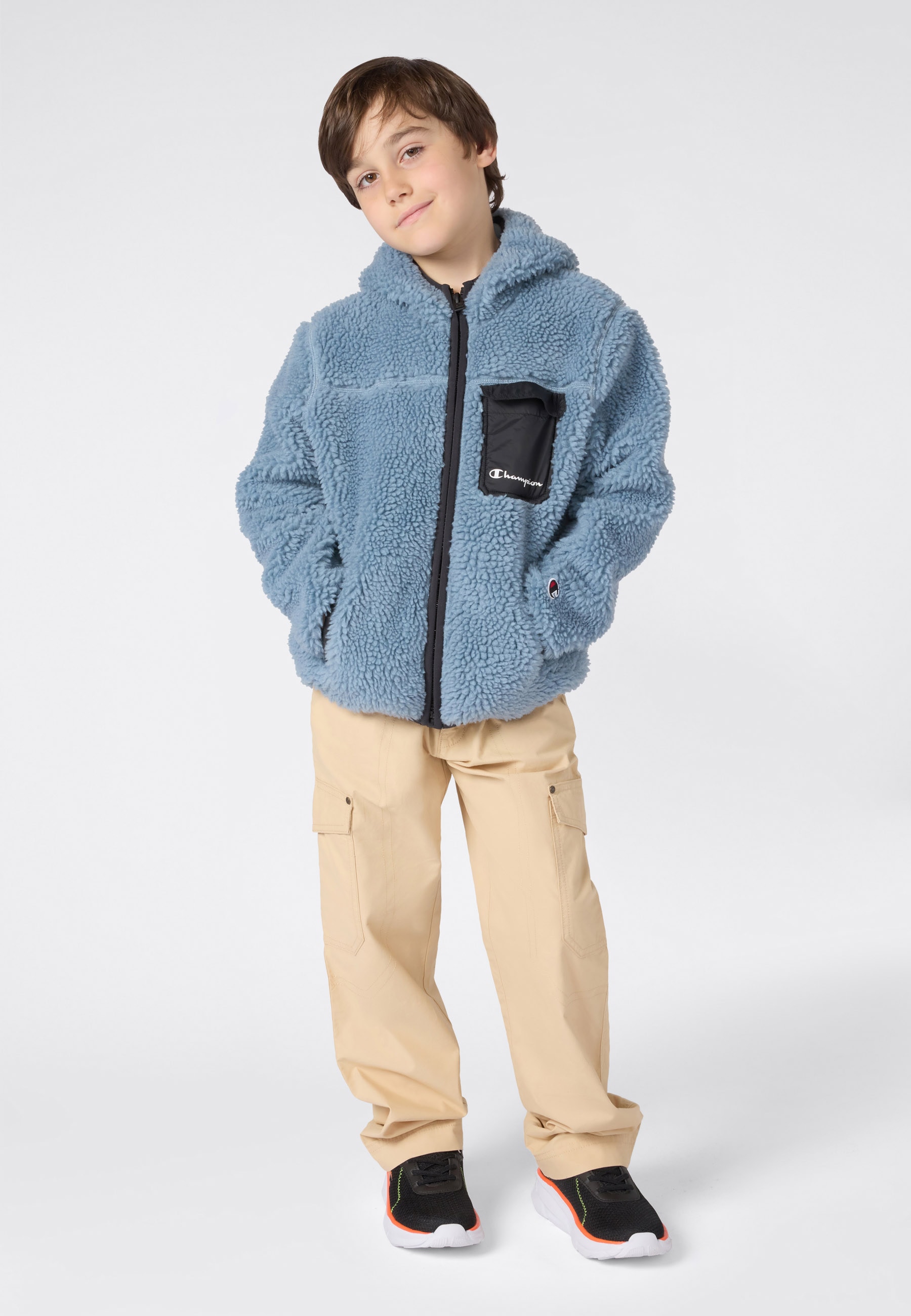 Champion Veste polaire »Polar Hooded Full Zip Top« 1 cuis tlg. für Kinder und Jugendliche, für Freizeitaktivitäten, aus Polyester