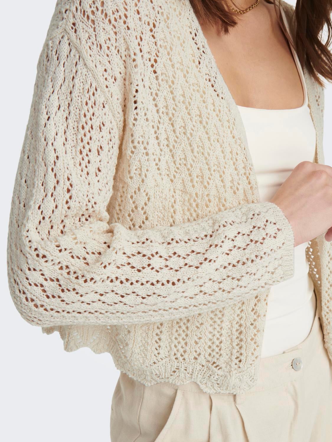 ONLY Strickjacke »ONLNOLA 7/8 LIFE OPEN CARDIGAN KNT NOOS«