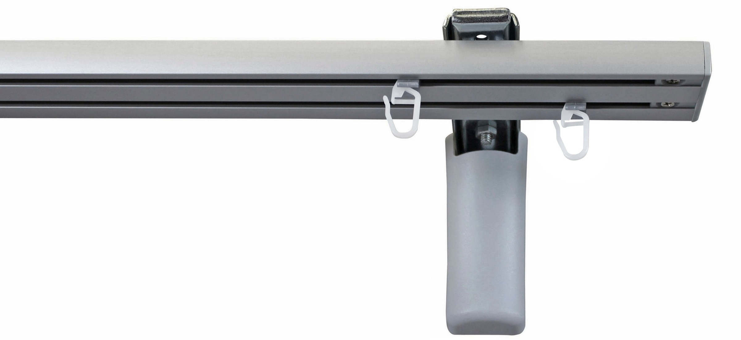 Image of GARESA Gardinenschiene »Flächenvorhangschiene SMART«, 2 läufig-läufig, Wunschmasslänge, für Paneele, für Vorhänge, mit Profilverbinder verlängerbar, Wandmontage bei Ackermann Versand Schweiz