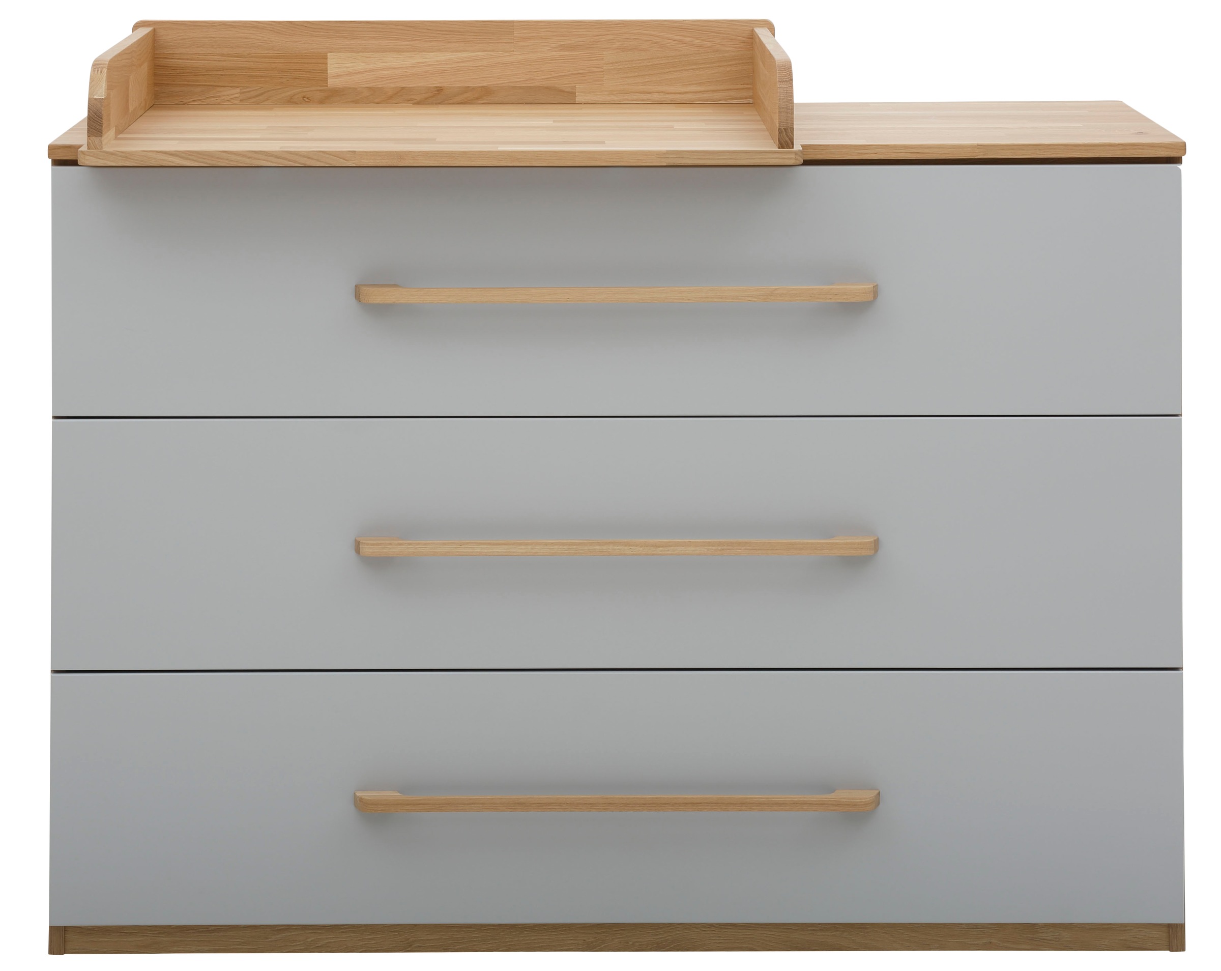 Image of Lüttenhütt Wickelkommode »Lauris, grau/eiche«, bis 8 kg, FSC®-Holz aus gewissenhaft bewirtschafteten Wäldern, 130 cm bei Ackermann Versand Schweiz