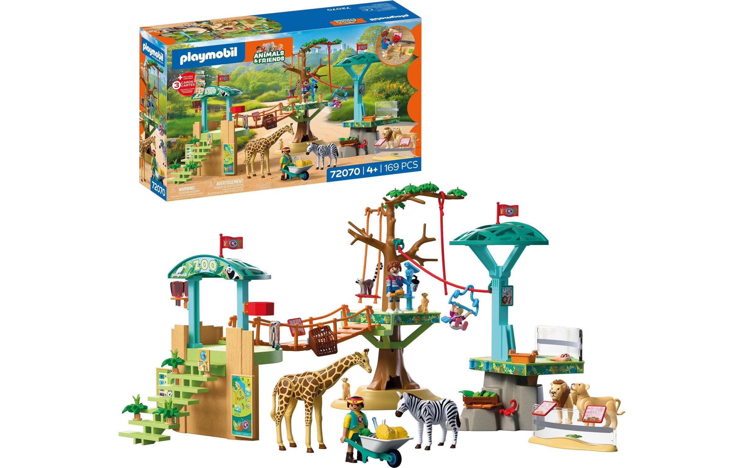 Playmobil® Jeu de construction »Zoo: Wildnis-Kletterpark (72070), Animals & Friends« Made in Europe