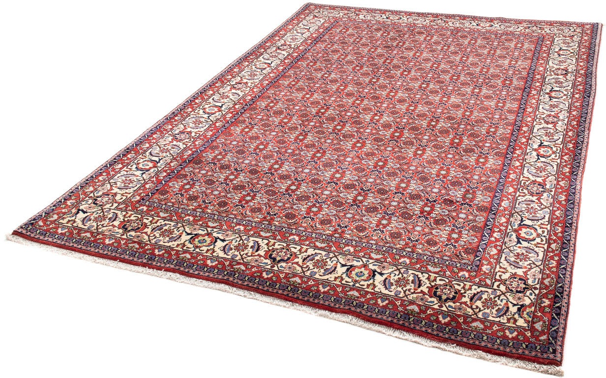 Image of morgenland Orientteppich »Perser - Bidjar - 251 x 175 cm - rot«, rechteckig, 15 mm Höhe, Wohnzimmer, Handgeknüpft, Einzelstück mit Zertifikat bei Ackermann Versand Schweiz